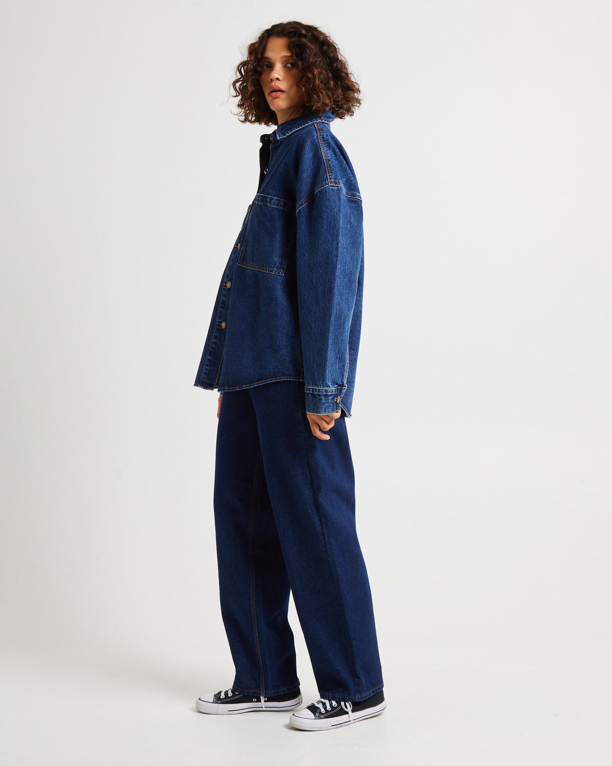 Hailey Denim Shirt Jacket INK BLUE