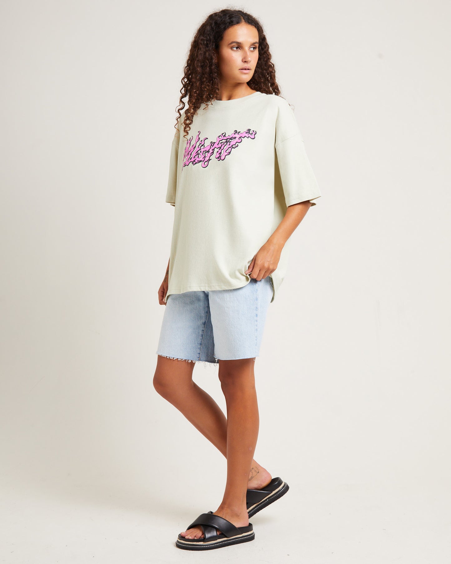 Sleeping Cells Oversized Tee Thrift White