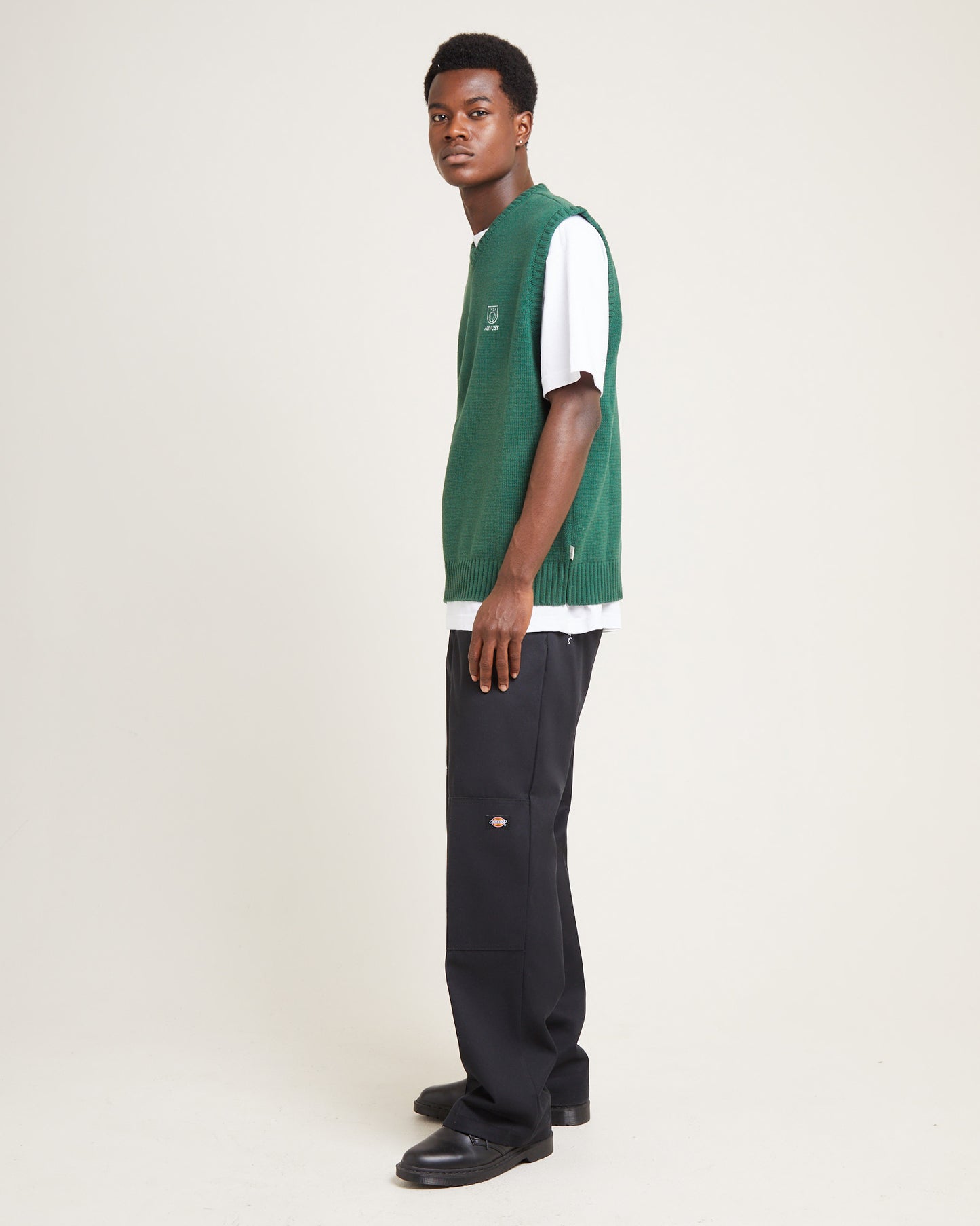 Service Knit Vest Green