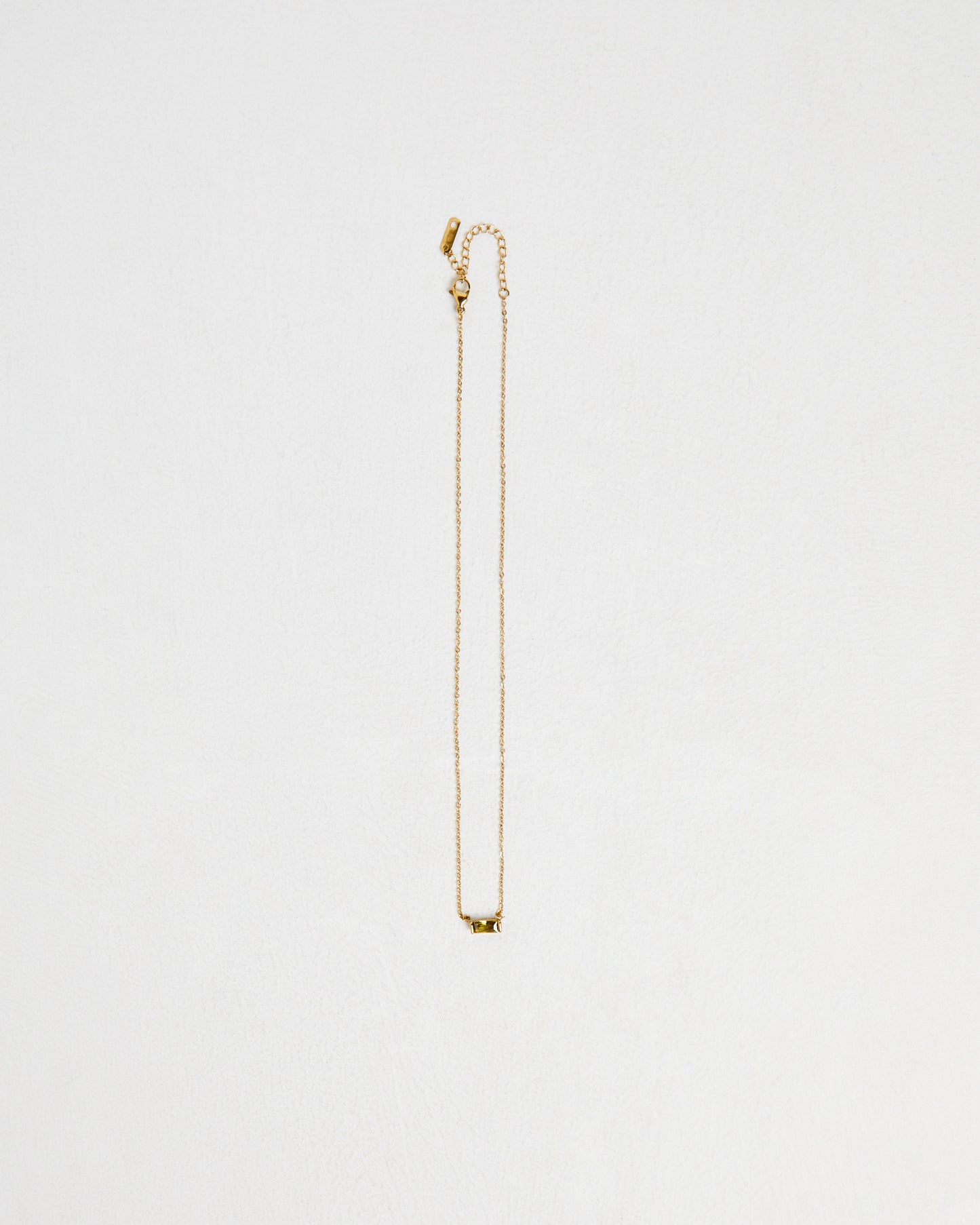 14K Gold Birth Stone Zodiac Charm Necklace