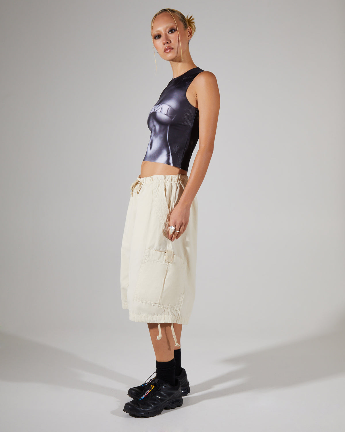 Parachute Cargo Shorts Ecru ECRU