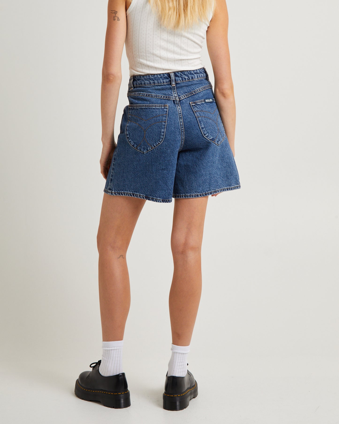 Super Mirage Denim Shorts Pacific