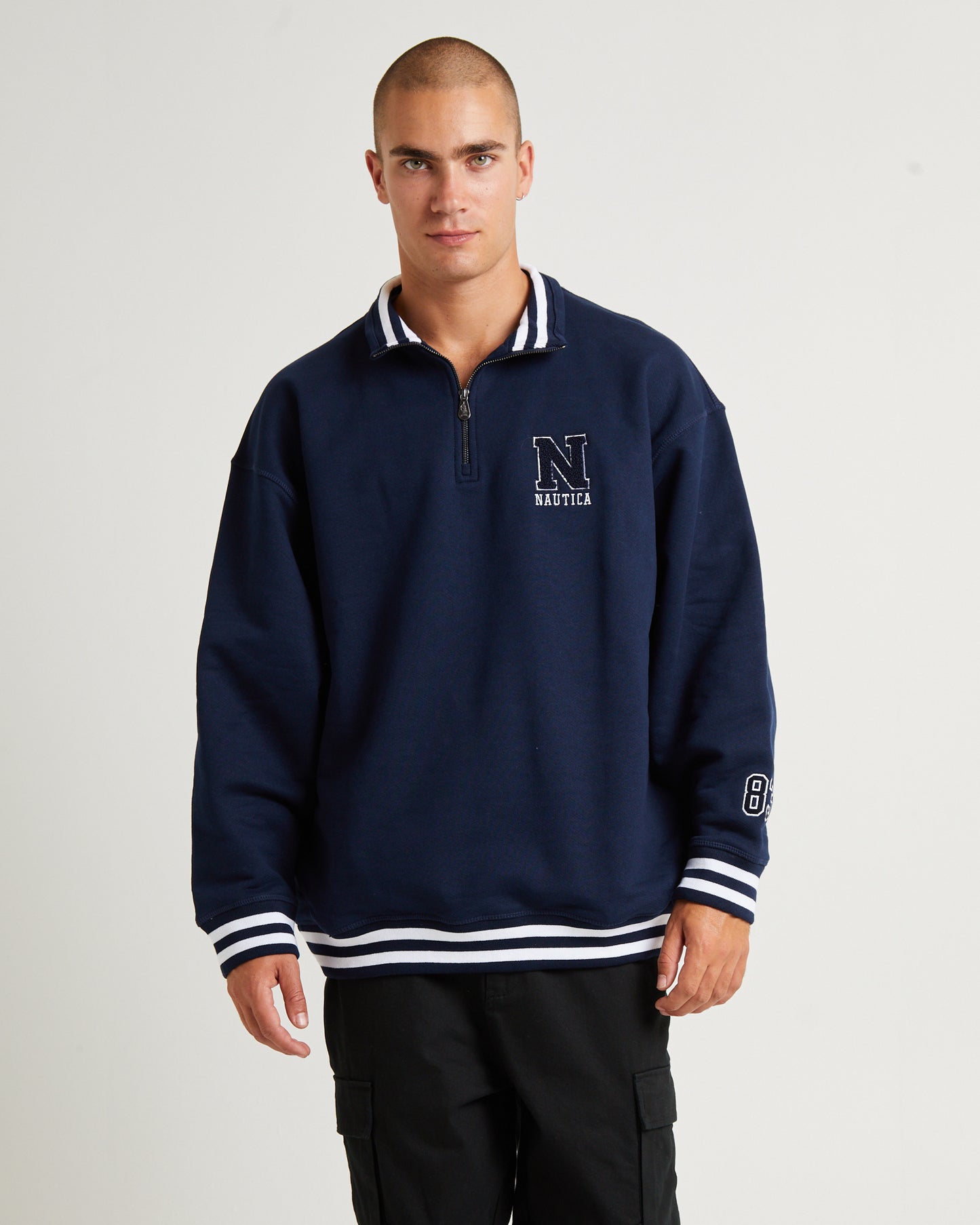 Beta 1/4 Zip Top Dark Navy