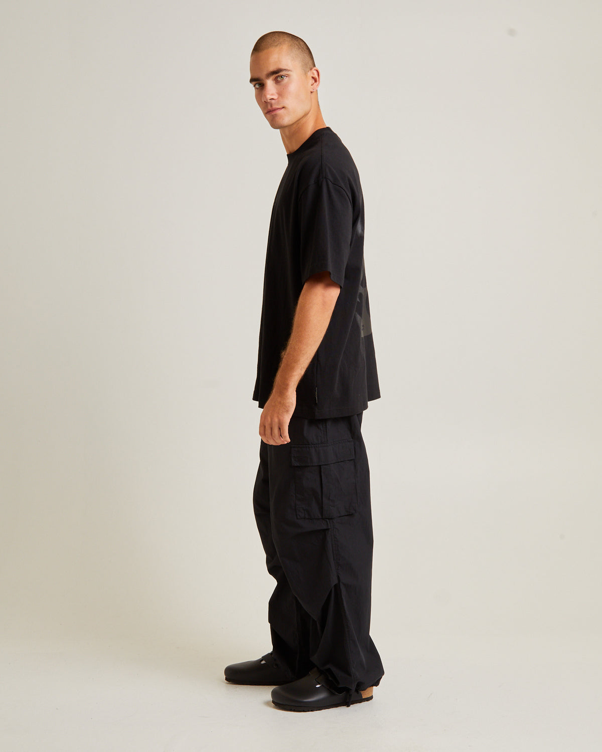 Flame Short Sleeve T-Shirt BLACK