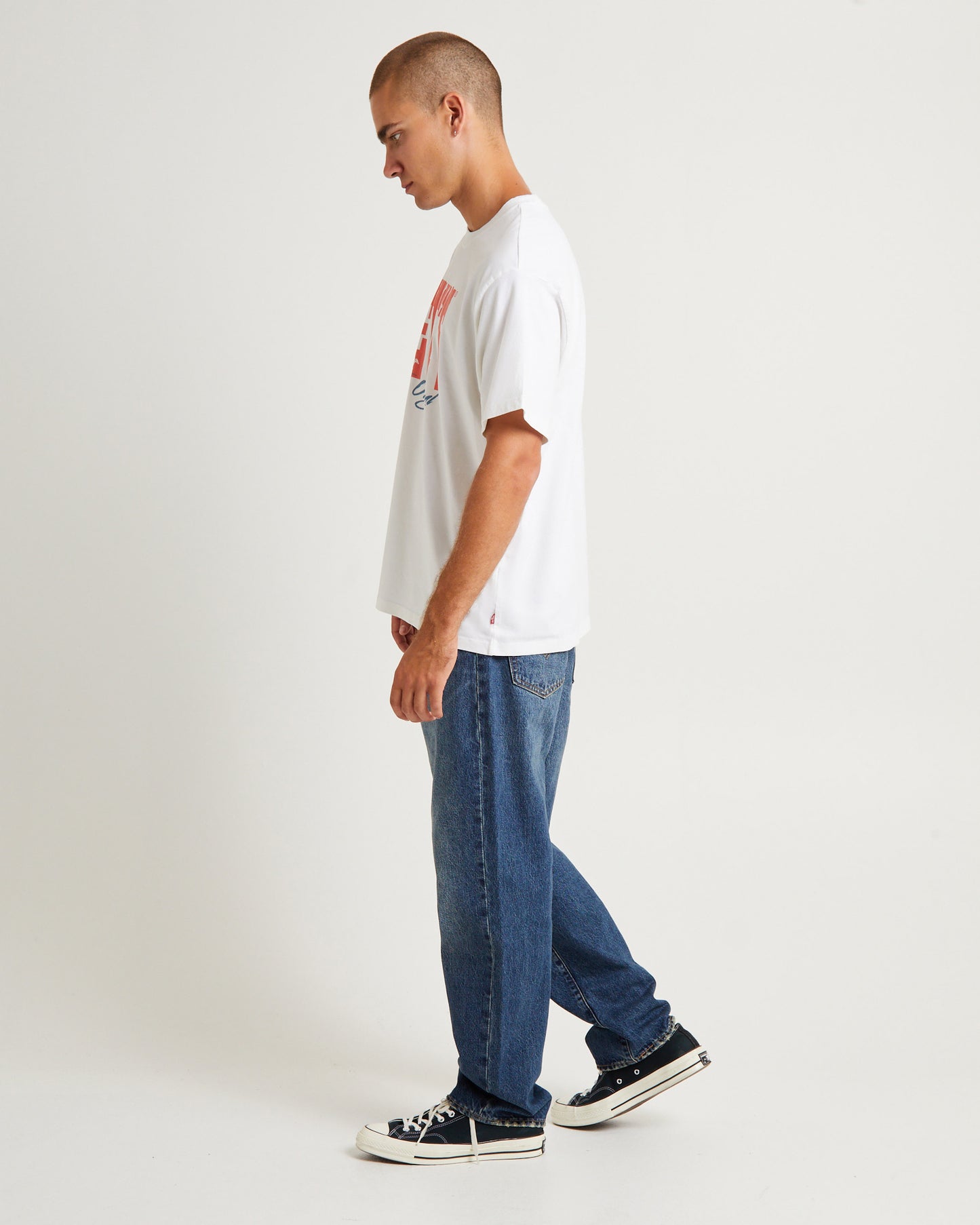 Vintage Fit Graphic T-Shirt White