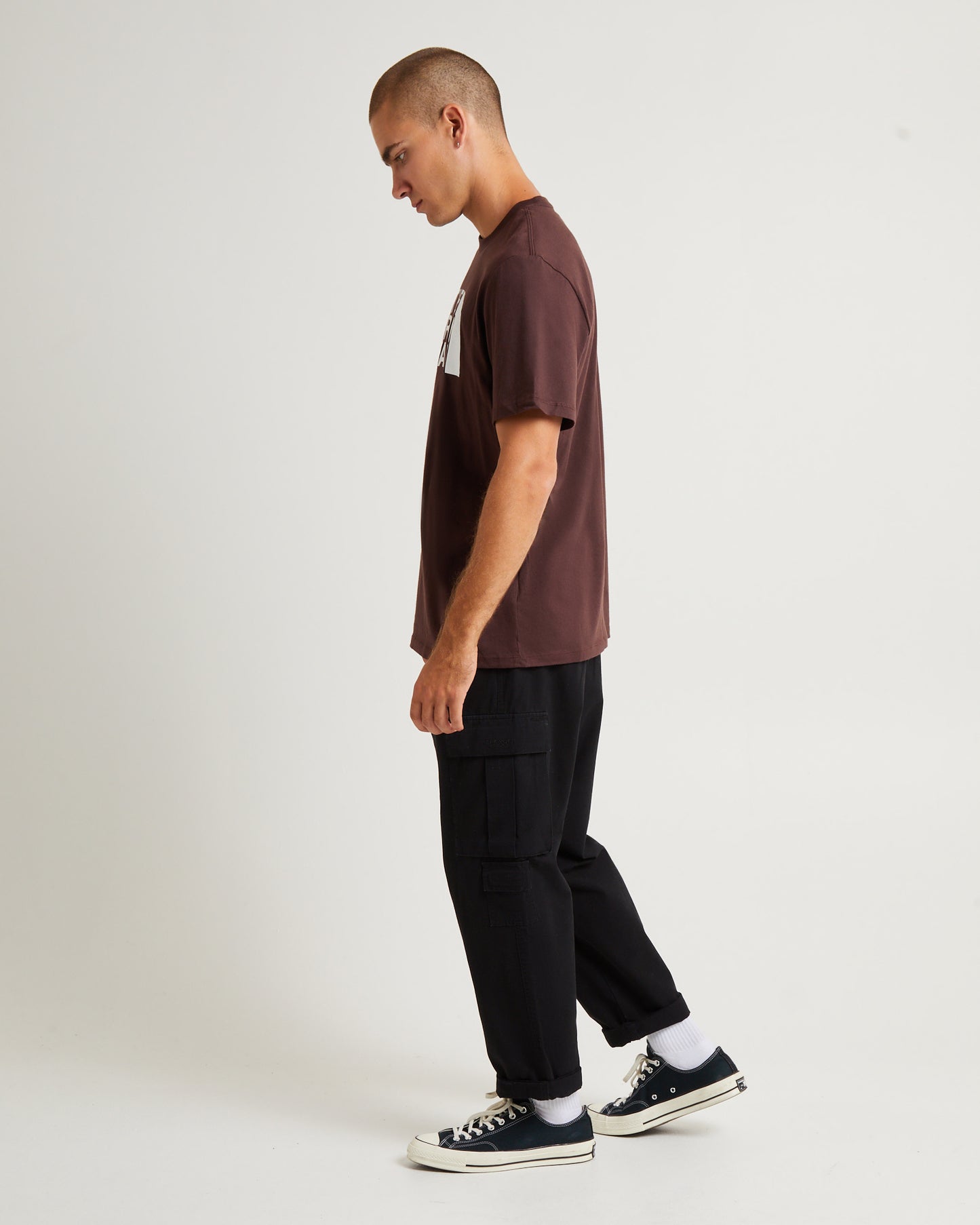 Half Dome Short Sleeve T-Shirt Coal Brown