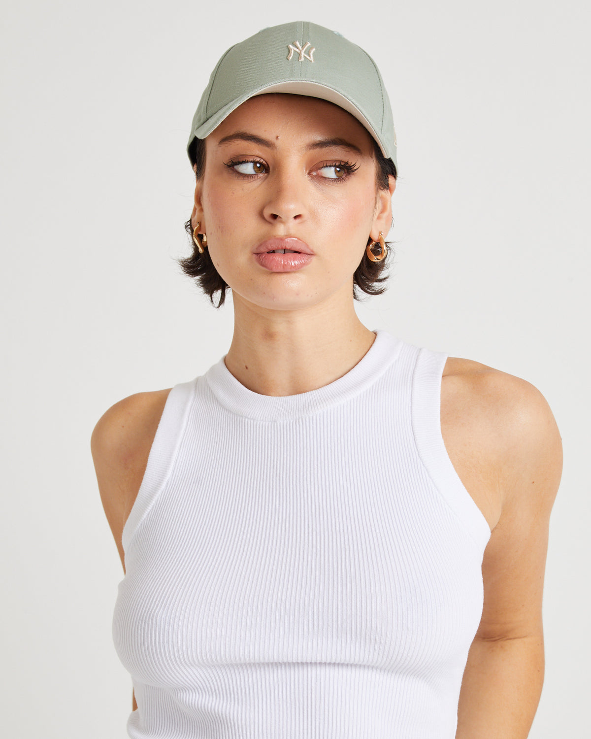 9Forty New York Yankees Mini Logo Cap EVEREST GREEN/STONE