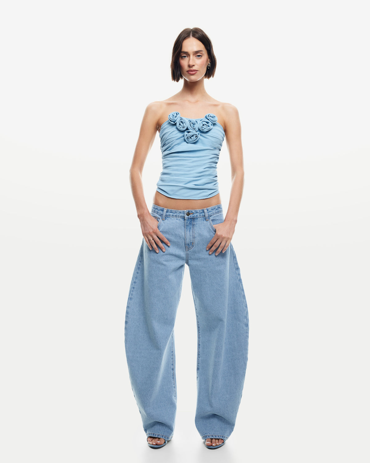 Horseshoe Denim Jeans WASHED BLUE