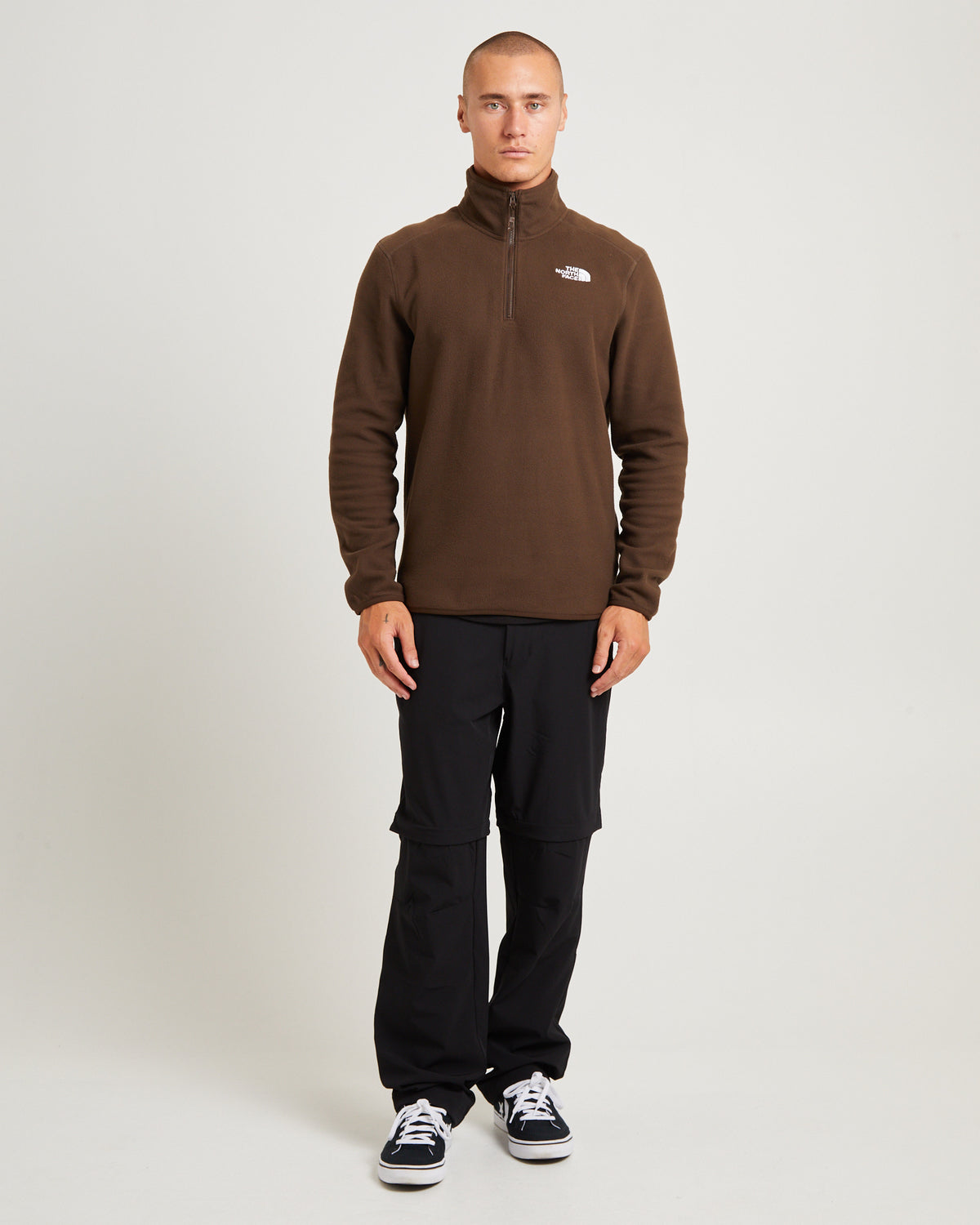 100 Glacier 1/4 Zip Jumper BROWN
