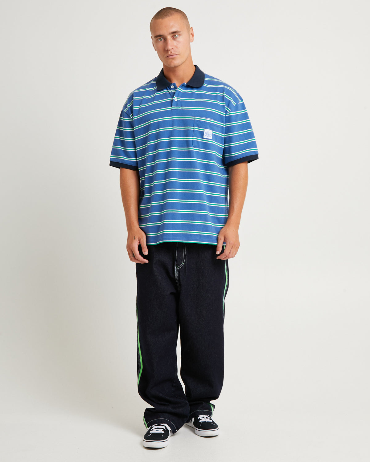 Inspectah Deck Short Sleeve Polo DELFT BLUE