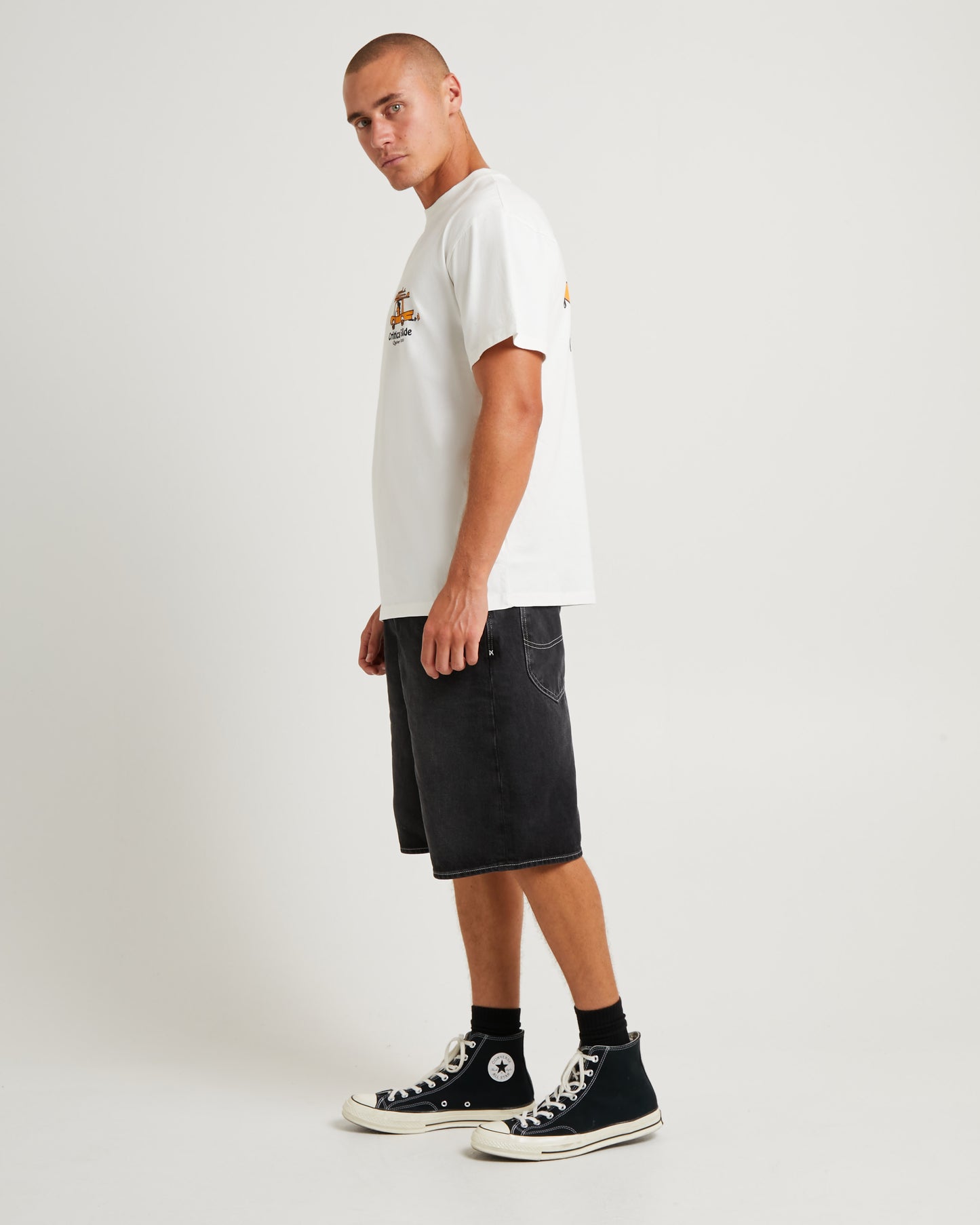 Tactics Short Sleeve T-Shirt Vintage White