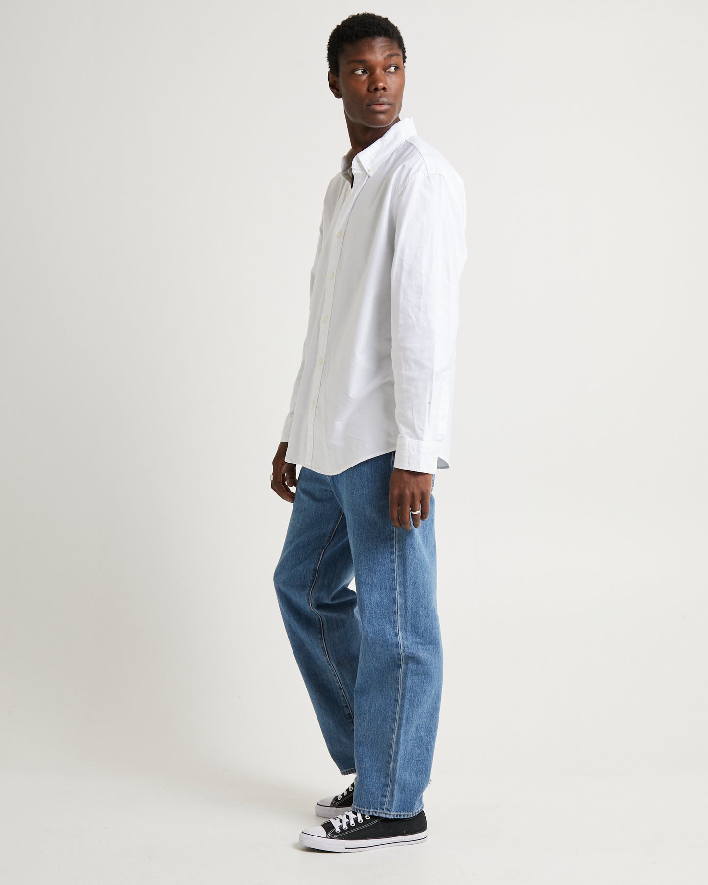 Authentic Button Down Long Sleeve Bright White