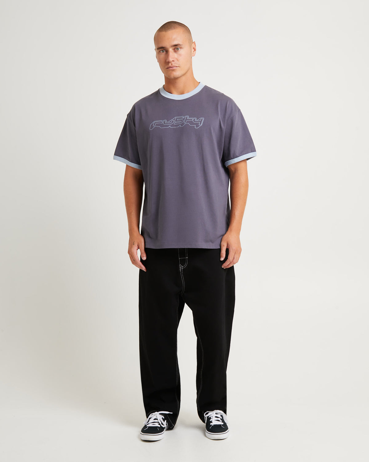 Cypher Short Sleeve Ringer T-Shirt Coal COAL