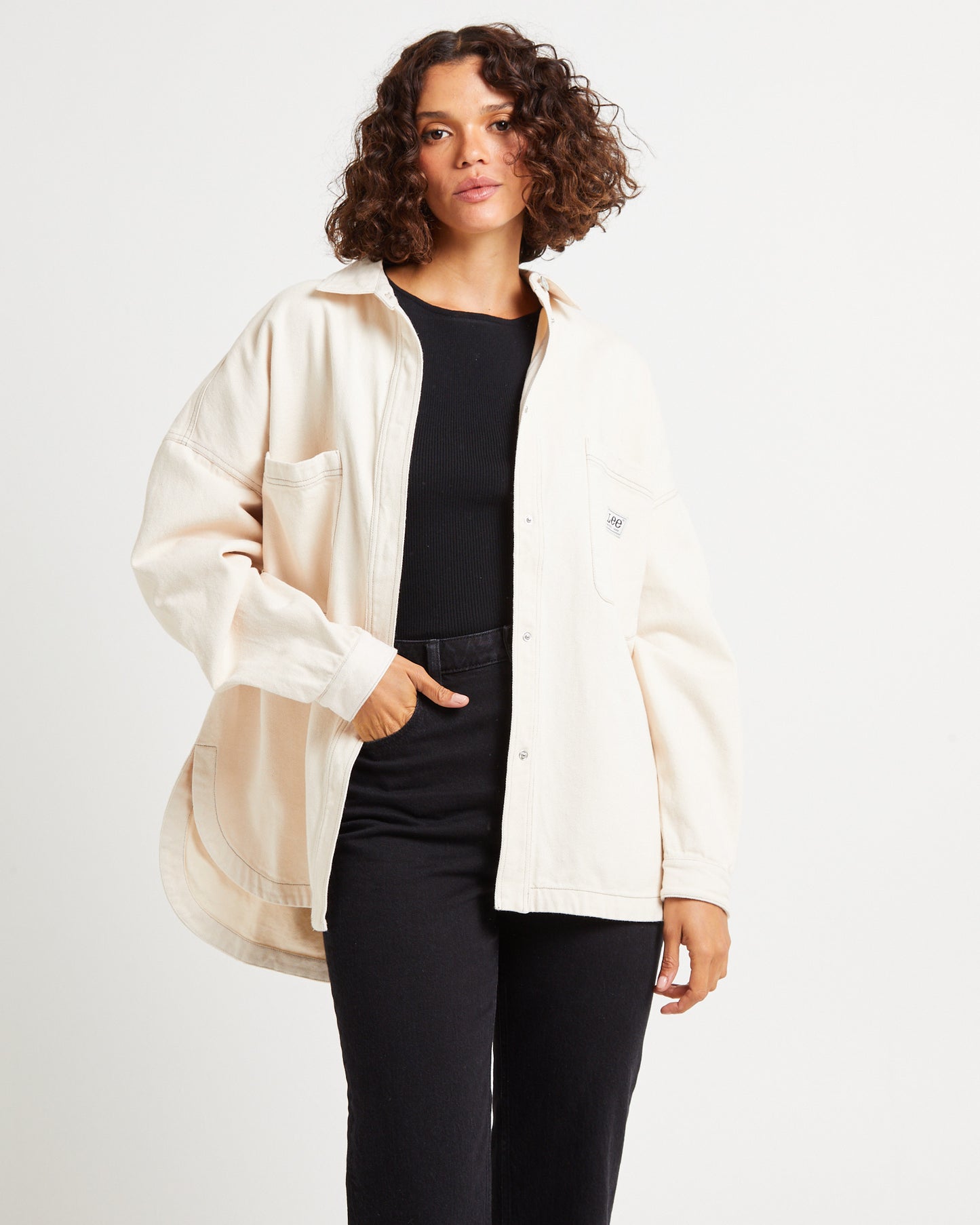 Lee Limited Denim Shacket Unbleached