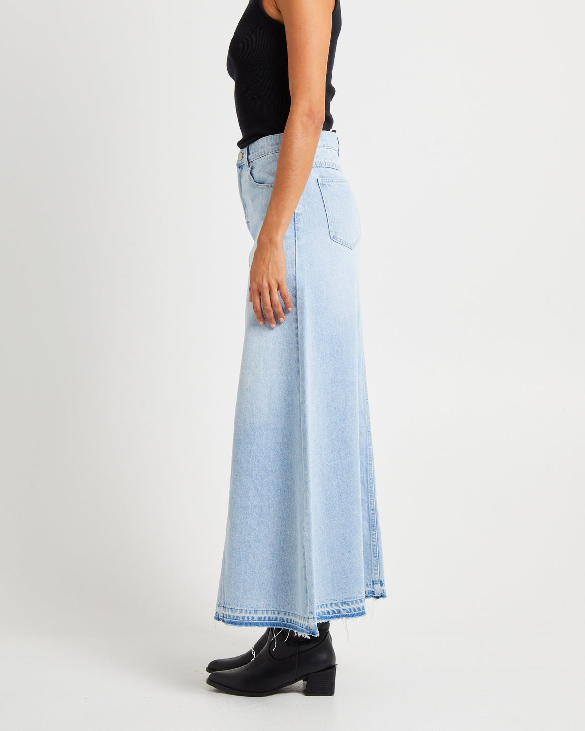 95 Denim Maxi Skirt Gina GINA