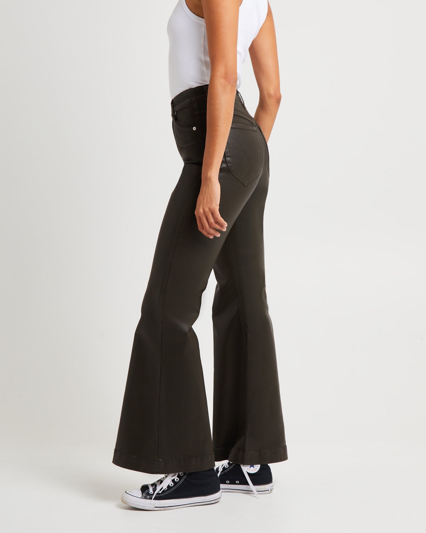 Eastcoast Flare Coated Denim Jeans