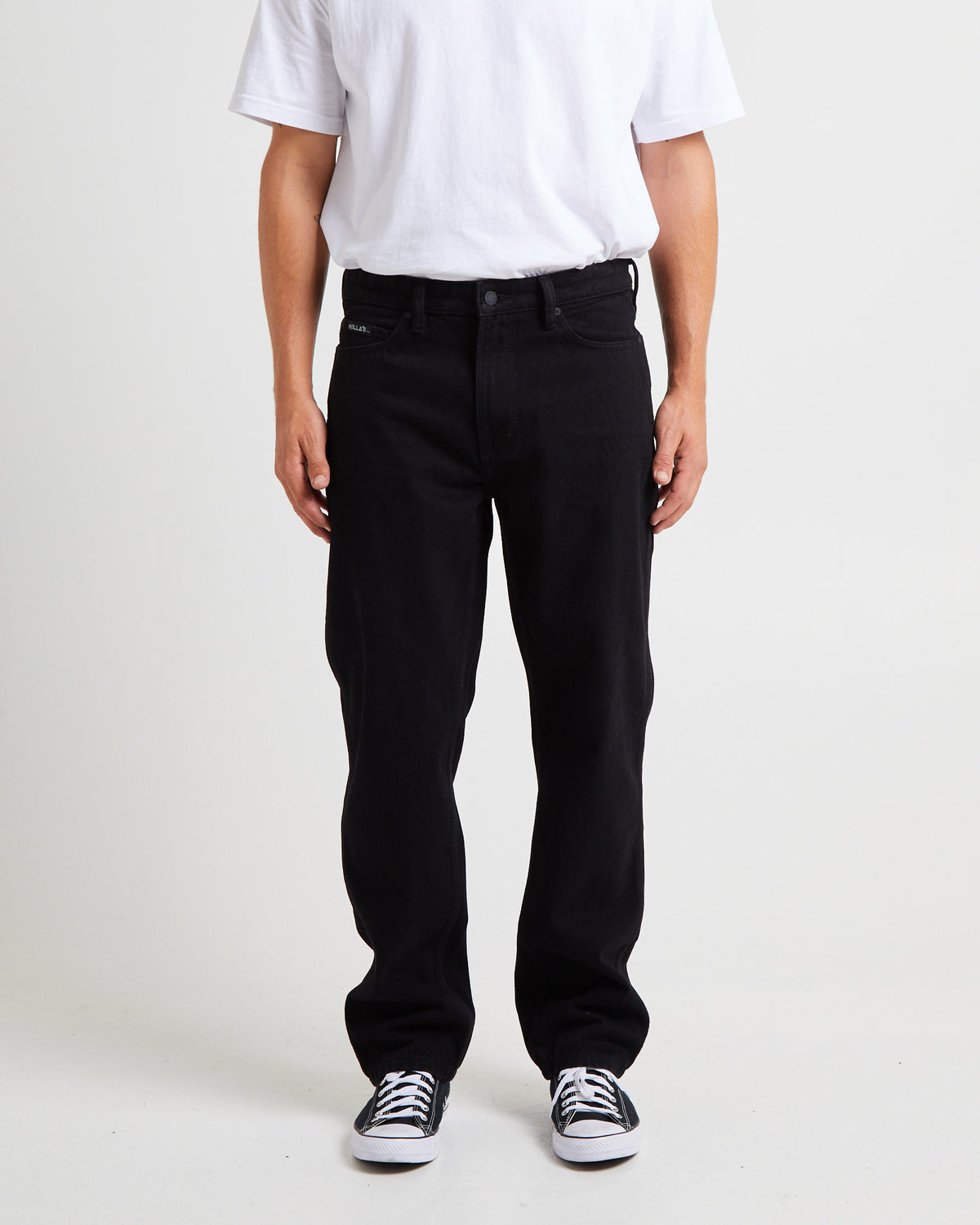 Ezy Comfort Stone Denim Jeans Washed WASHED BLACK