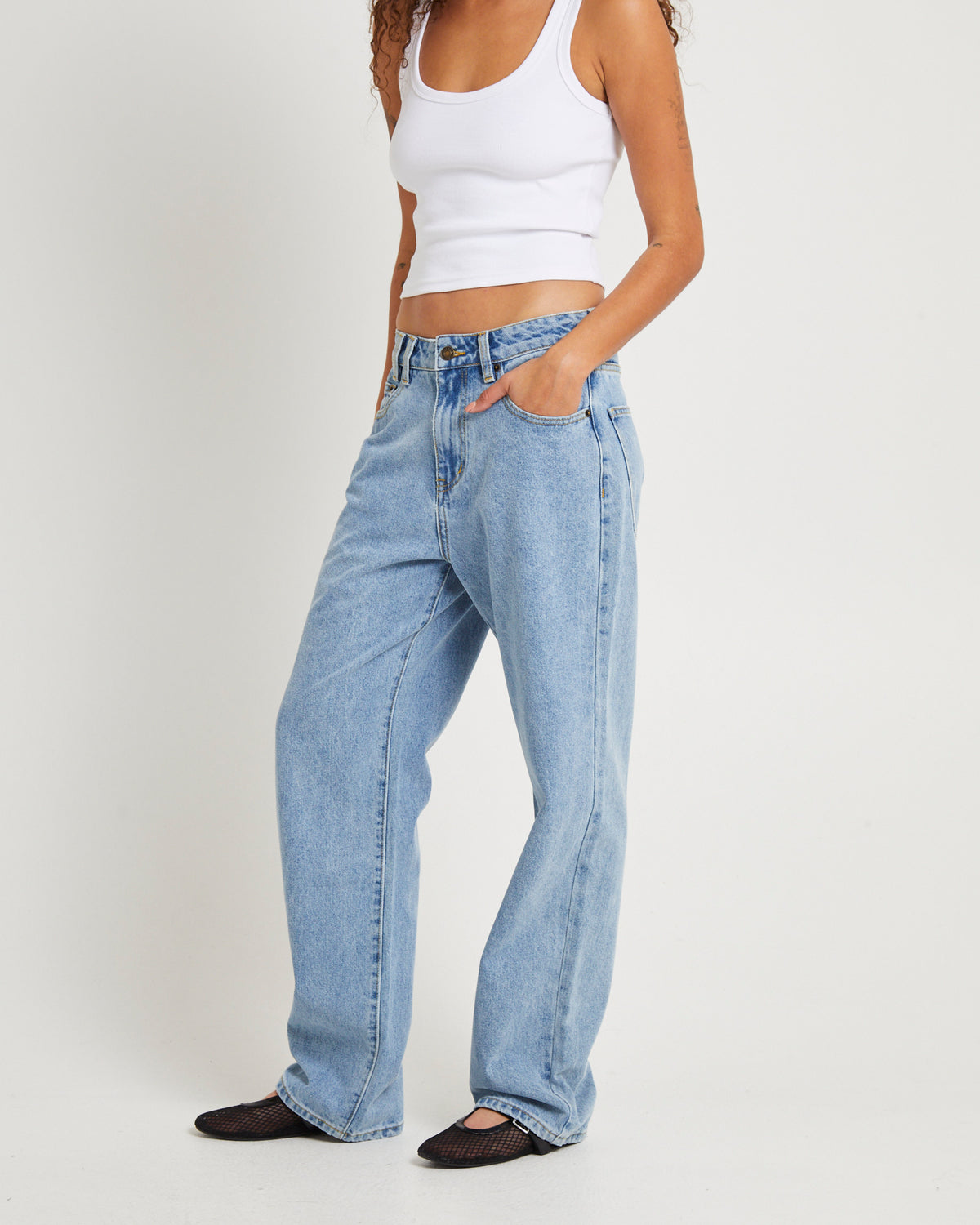 Bobby Baggy Dad Denim Jeans ISLAND BLUE