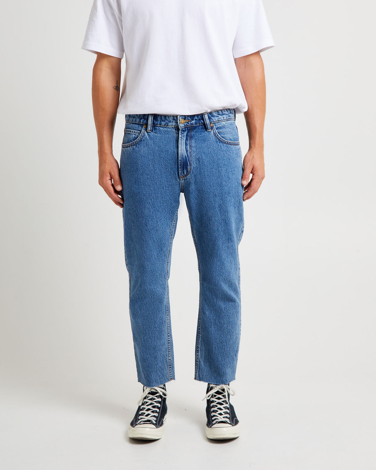 Relaxo Chop Denim Jeans Pacific MID BLUE