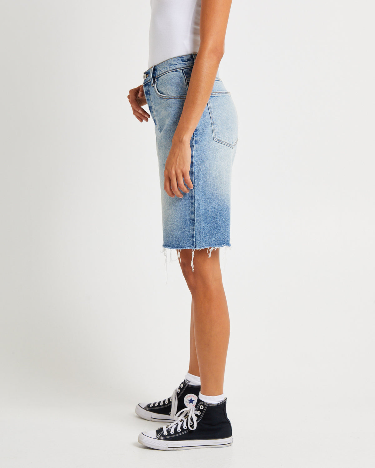 95 Baggy Denim Jorts Lula Recycled MID VINTAGE BLUE
