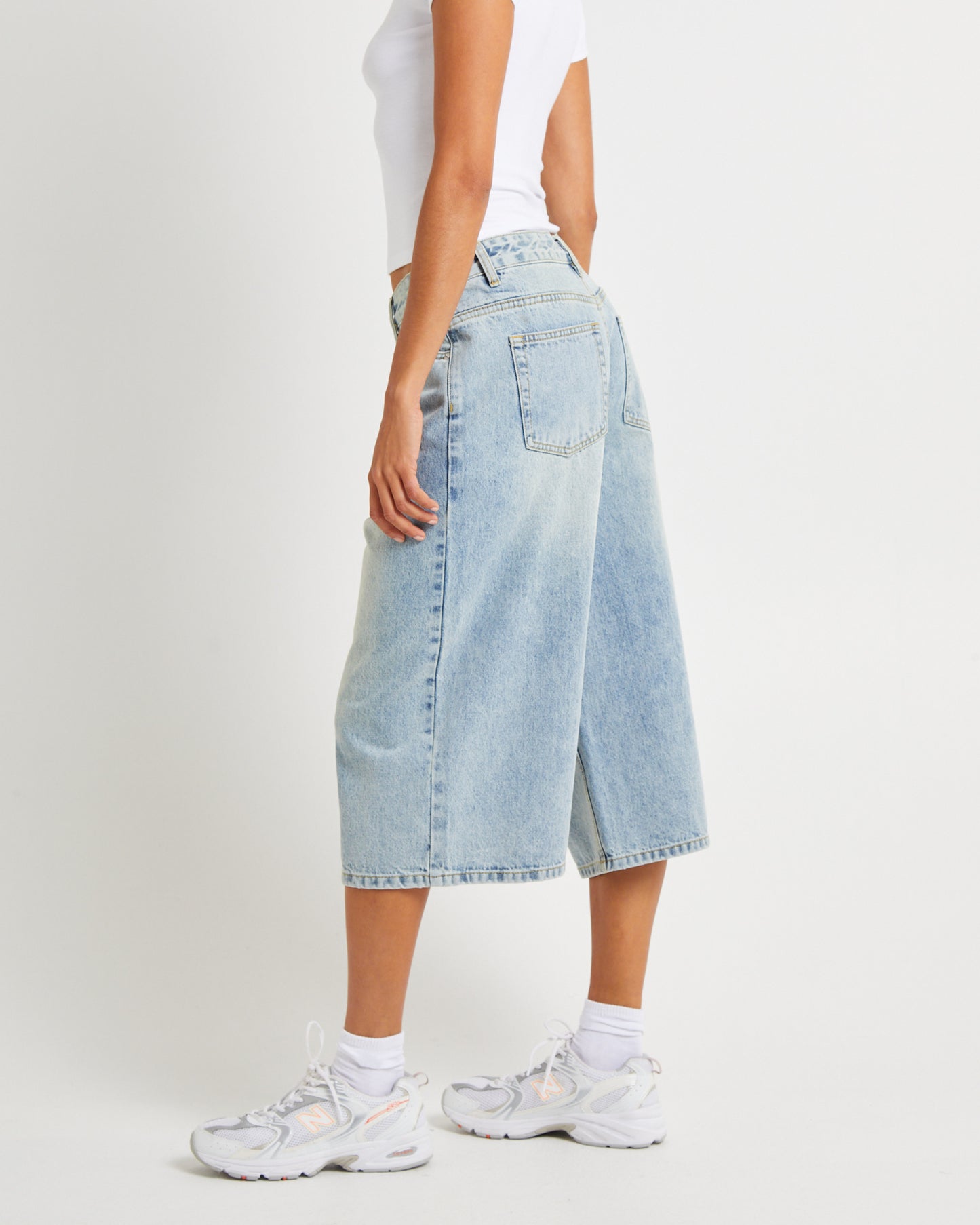 Bobby Crop Denim Jorts