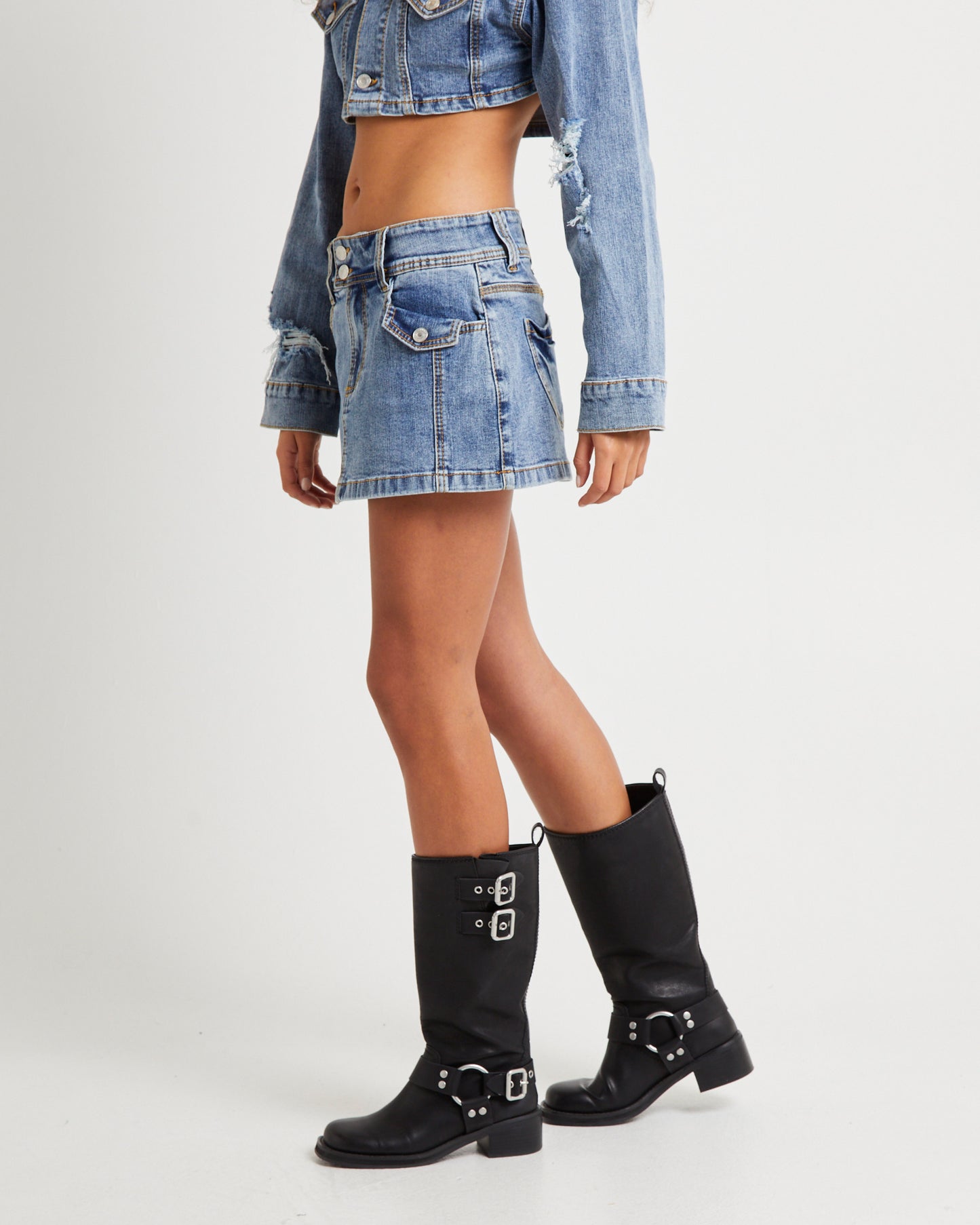 Roxy Mini Denim Skirt