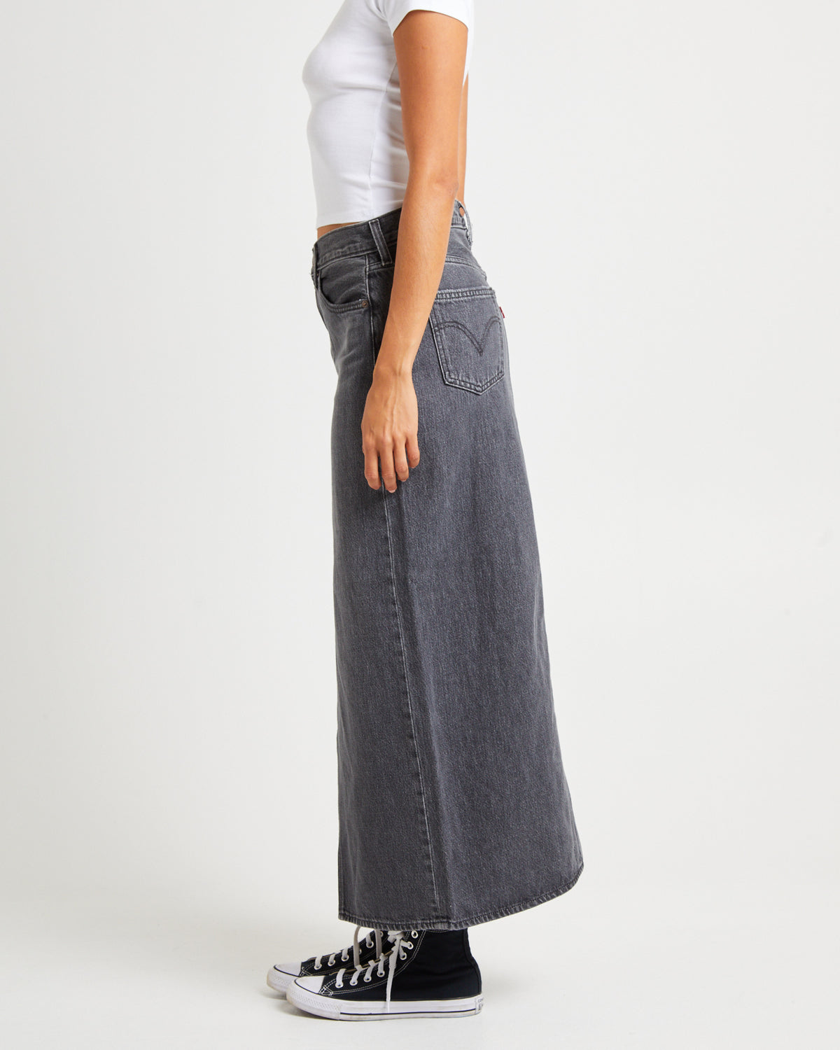 Ankle Column Denim Maxi Denim Skirt Adventure Seeker ADVENTURE SEEKER