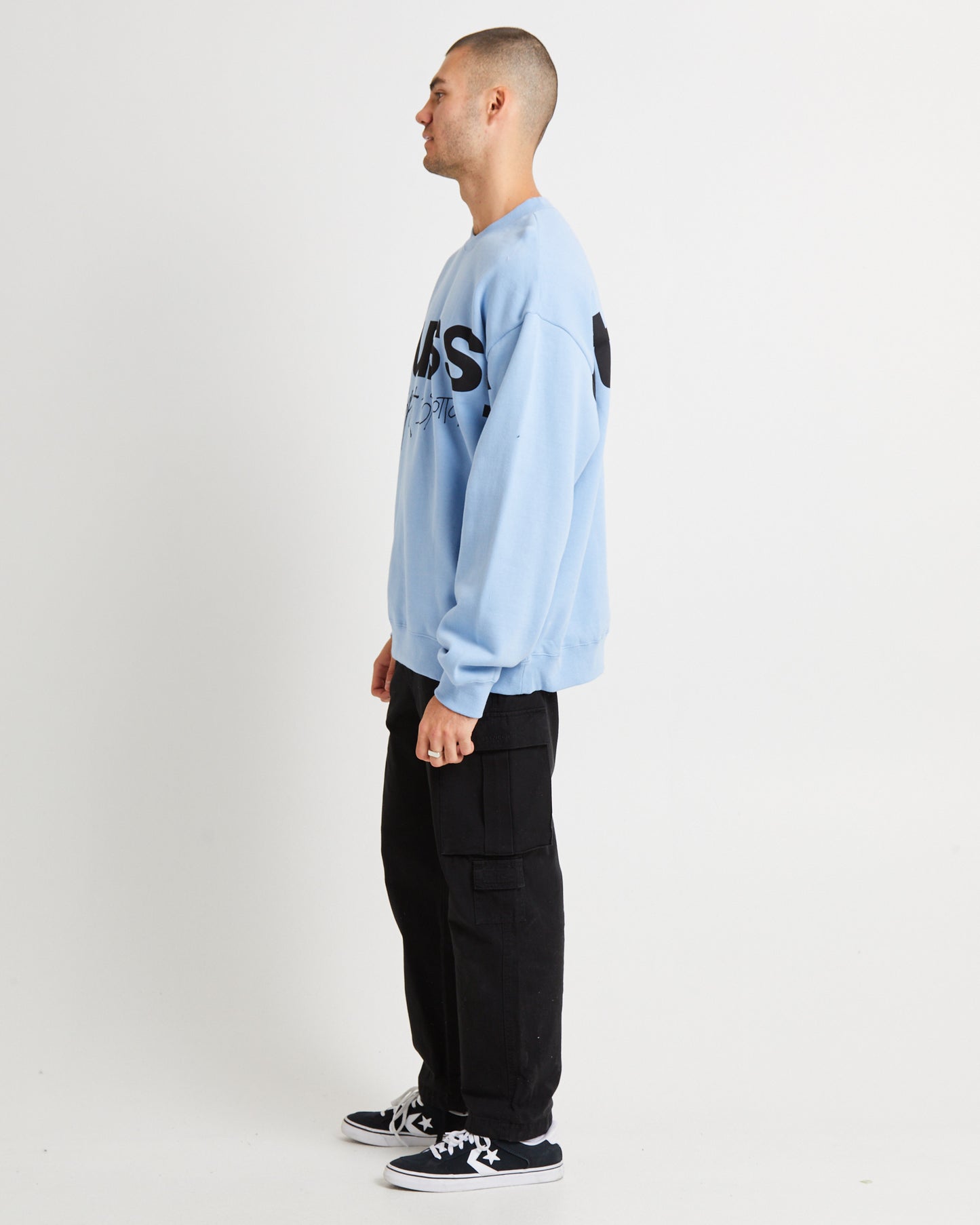 Sport 100 Fleece Crew Sweater Powder Blue