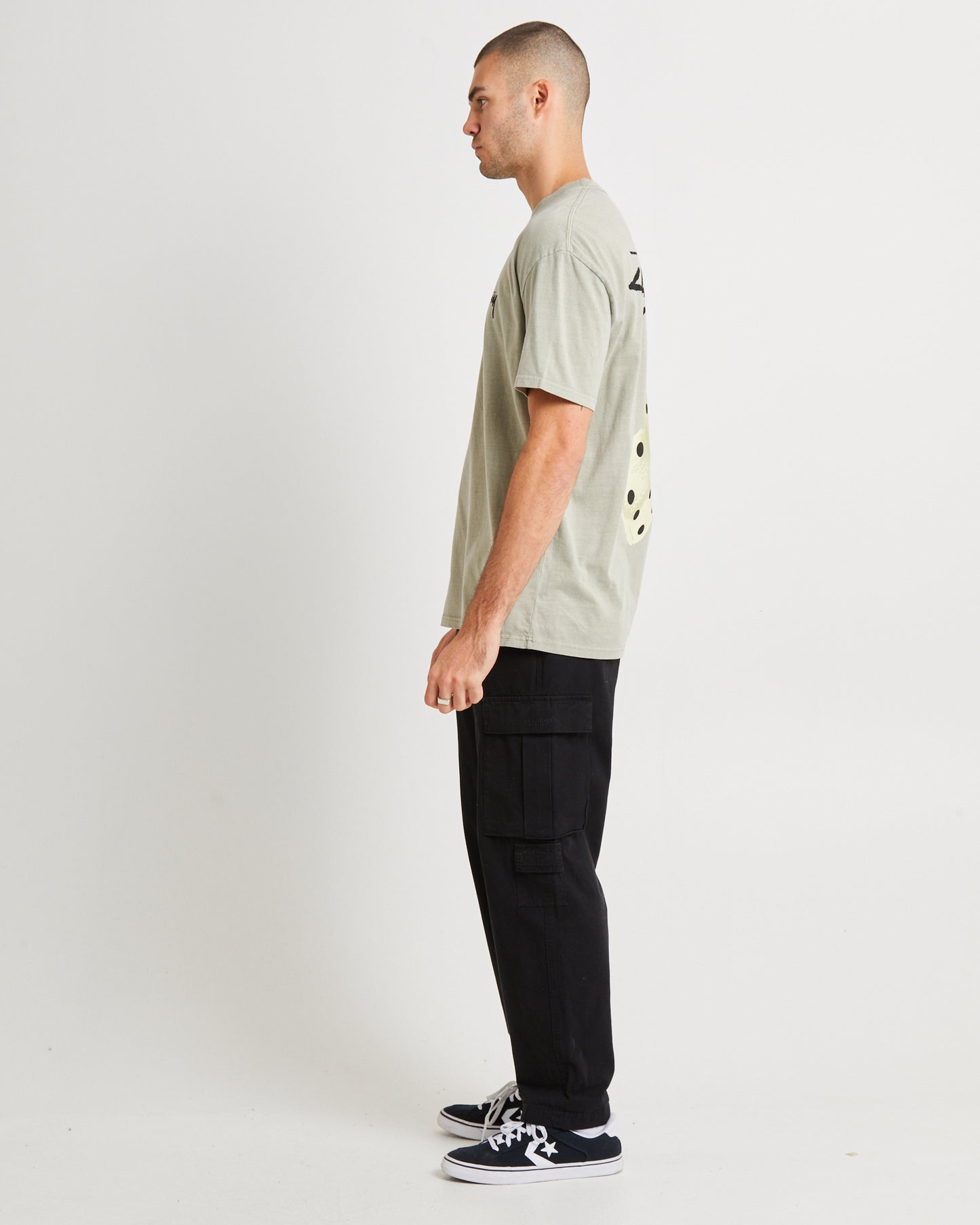 Fuzzy Dice Short Sleeve T-Shirt Olive