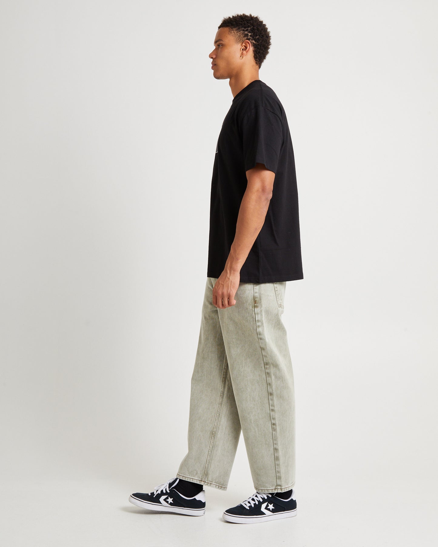 Brat Short Sleeve T-Shirt Washed Black