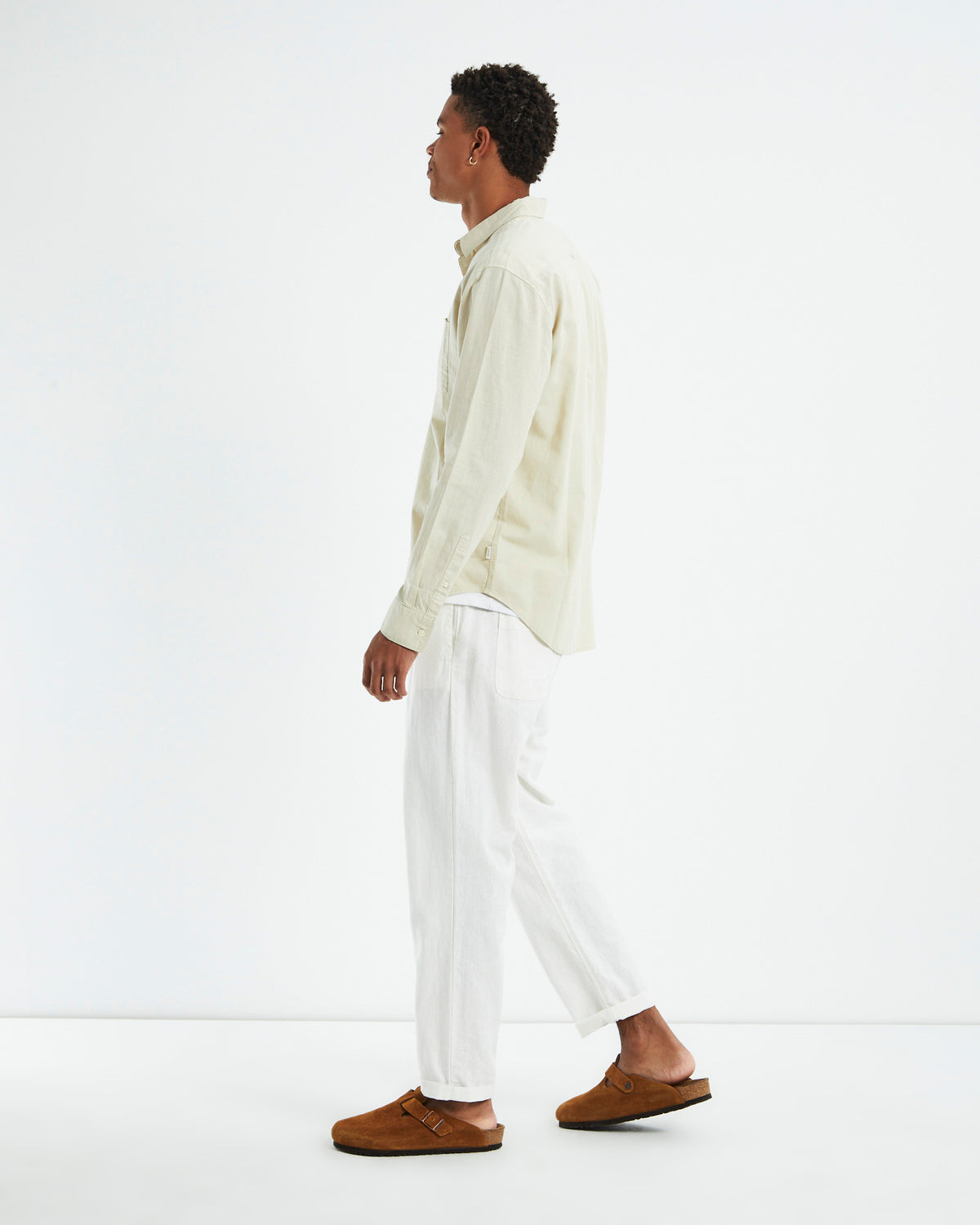 Grover Long Sleeve Len Shirt OFF WHIT