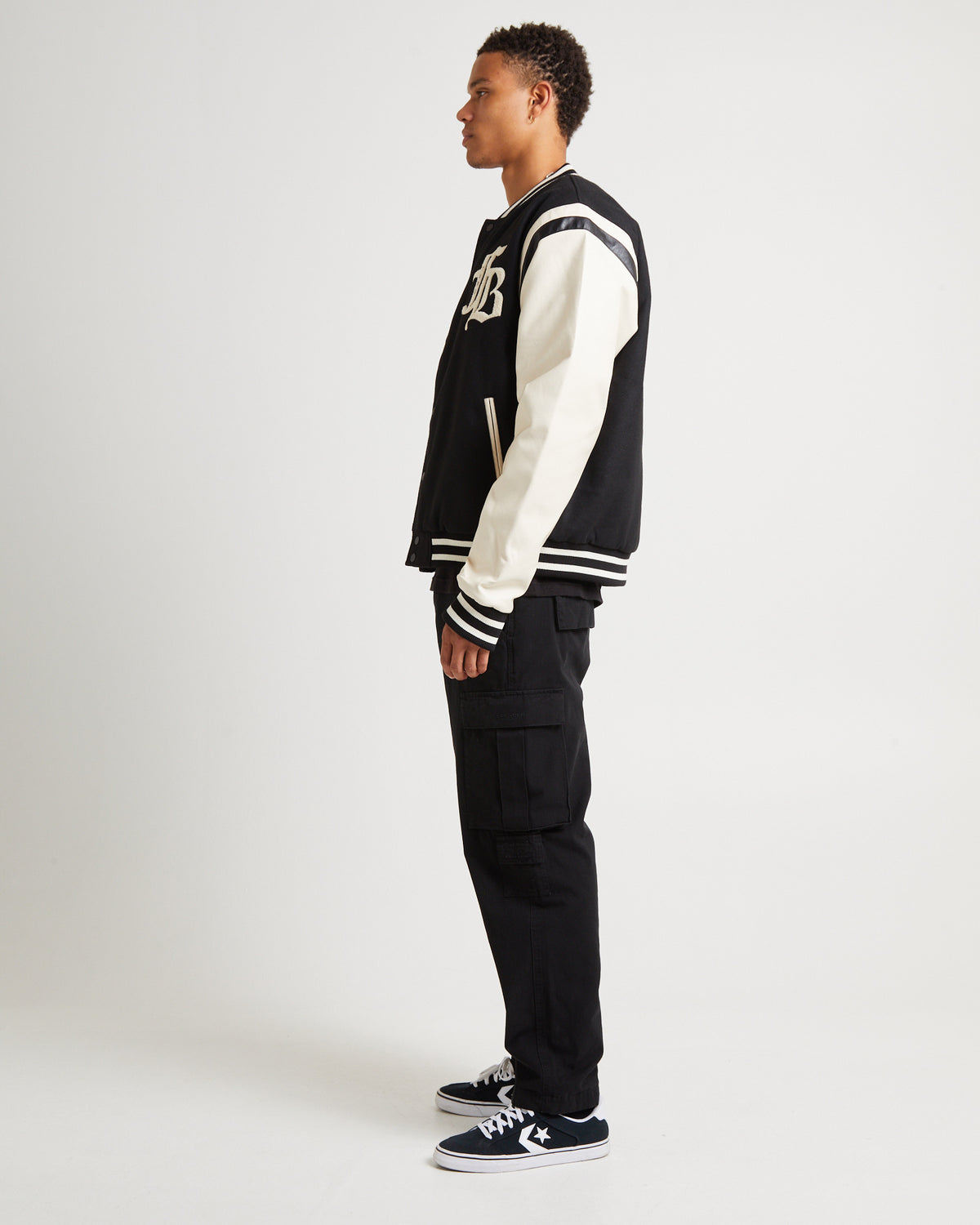 Old English College Jacket Black BLACK