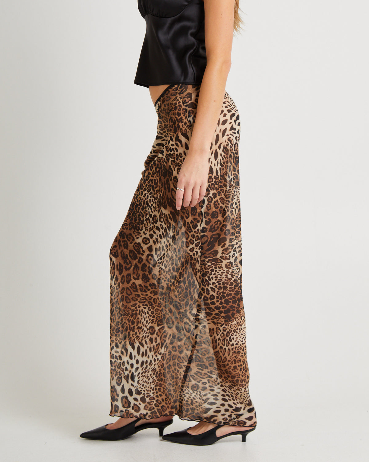 Alora Leopard Slip Maxi Skirt ASSORTED