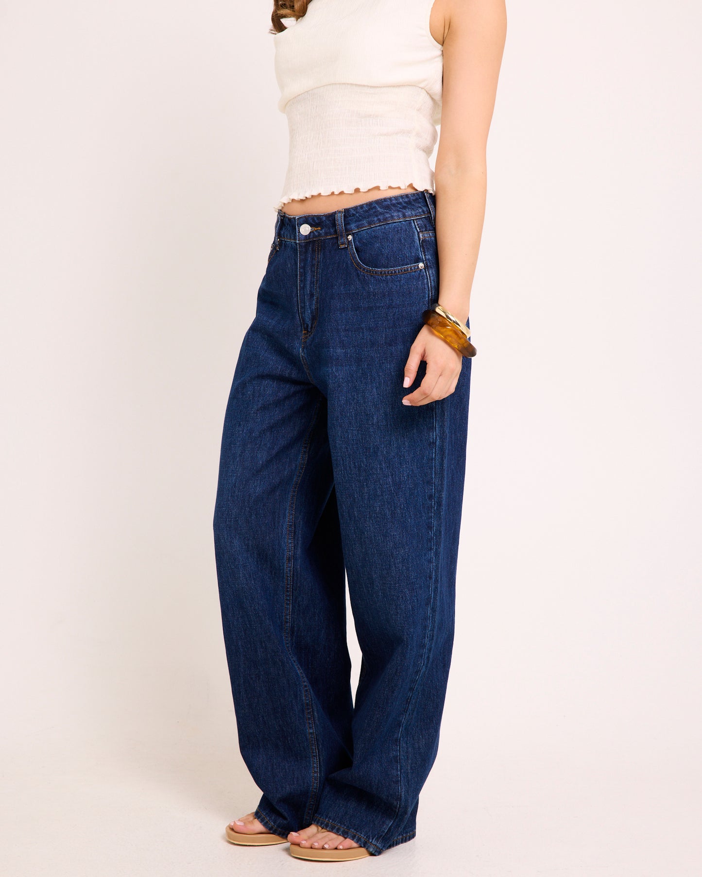 Alexa Mid Rise Relaxed Denim Jeans