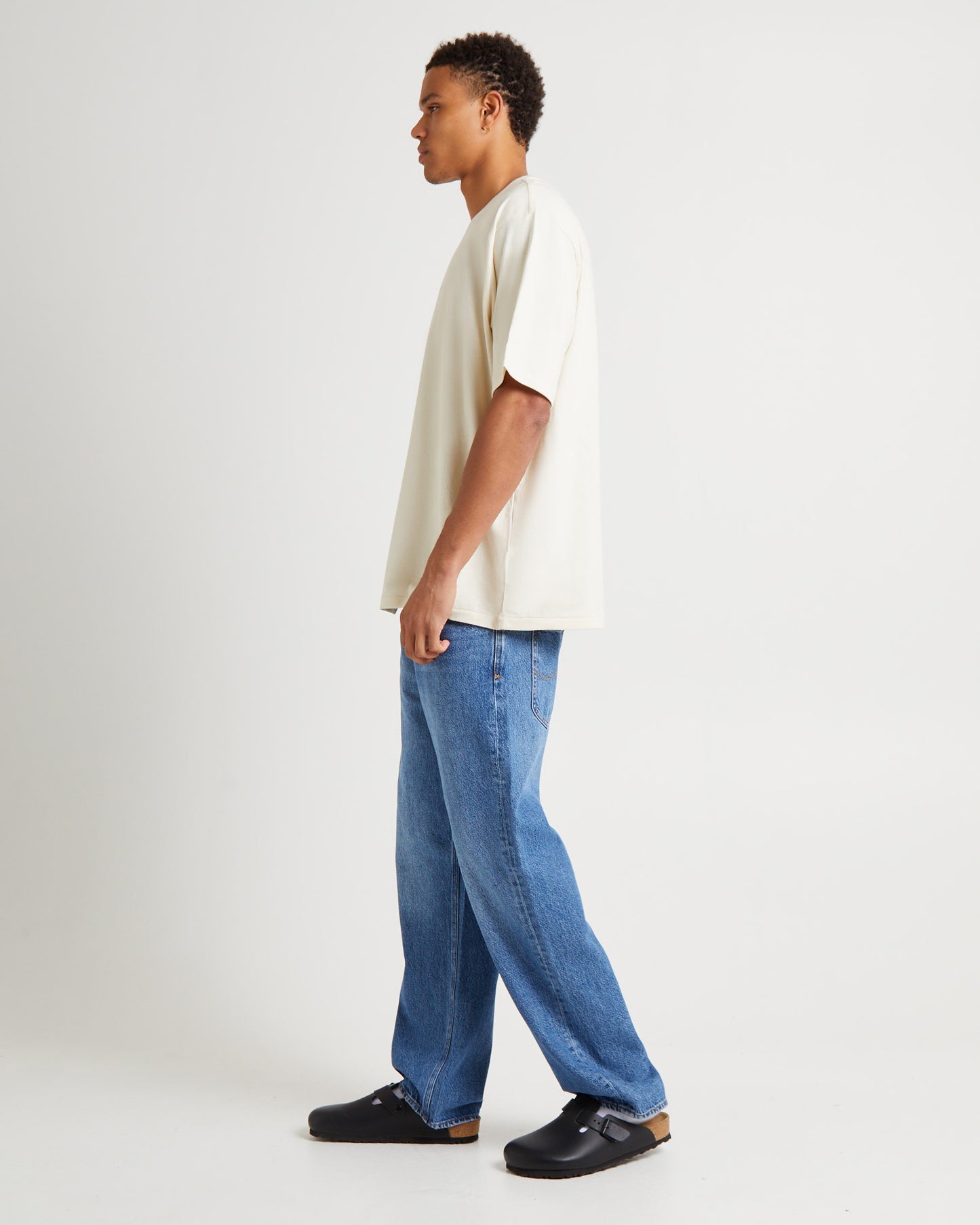 Snake Charm Slacker T-Shirt Ecru