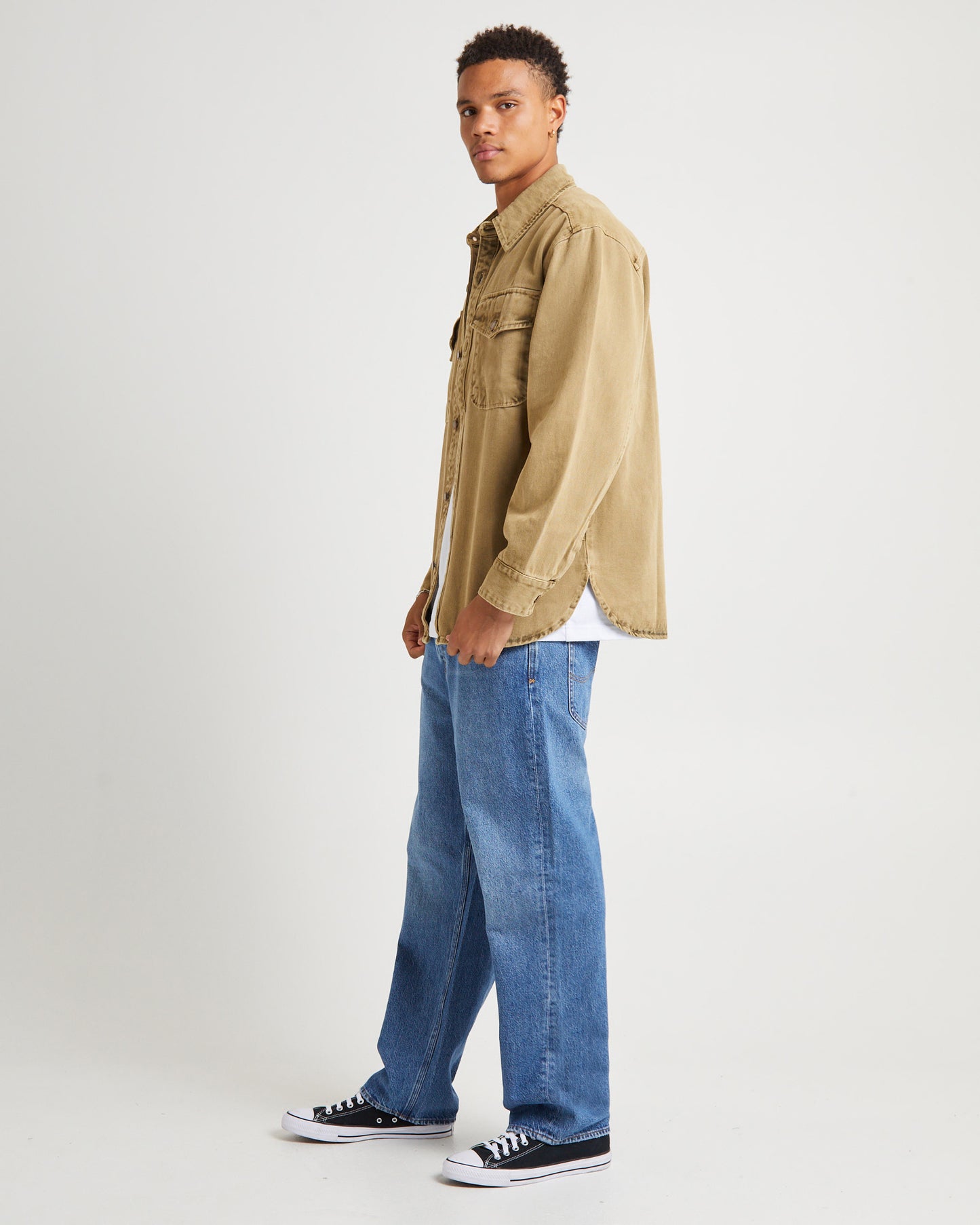 Trade Drill Shacket Sand