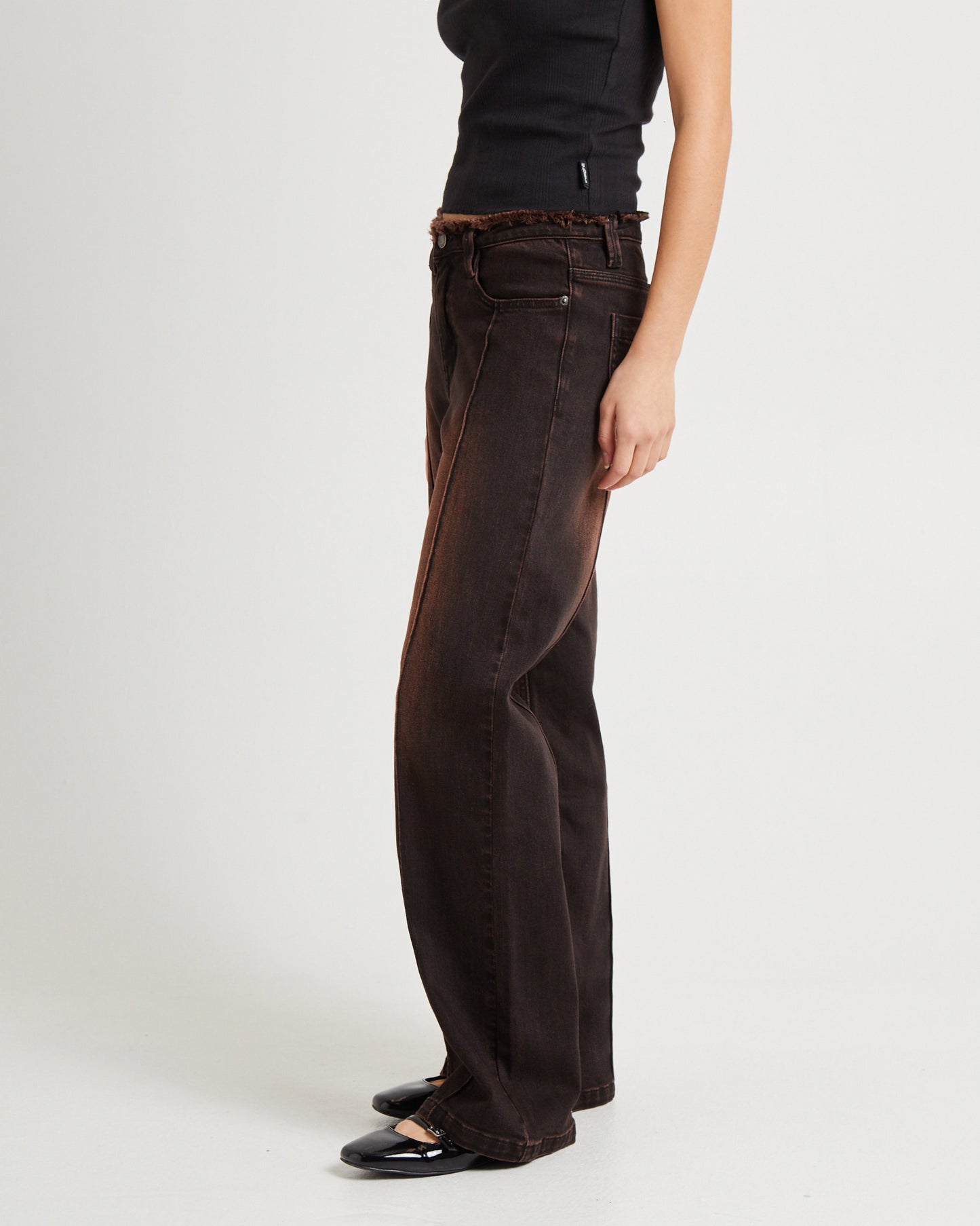 Bambi Fray Low Rise Jeans