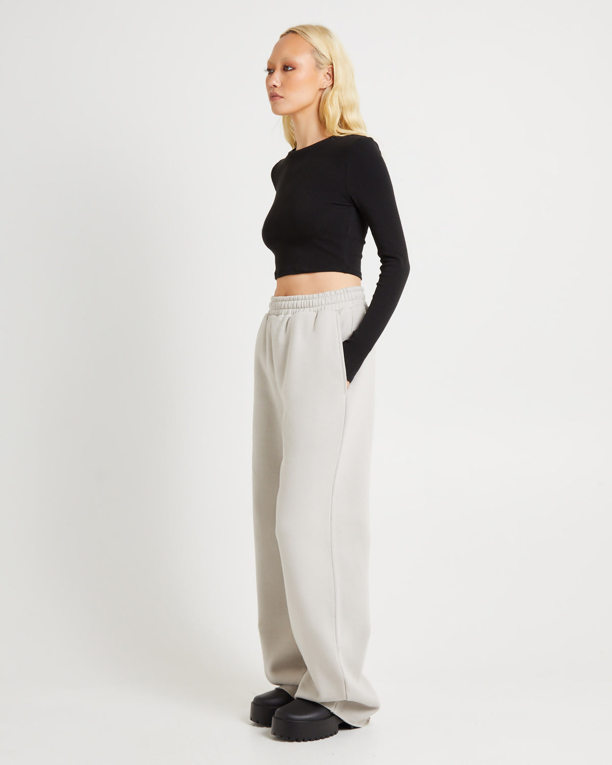 Haze Straight Leg Trackpants STONE