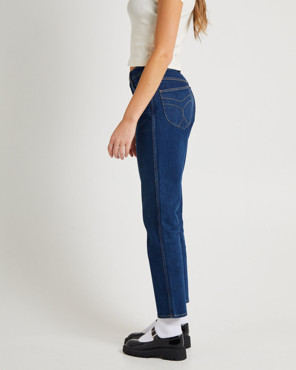 Original Straight Denim Jeans Dark Stone DARK VINTAGE BLUE
