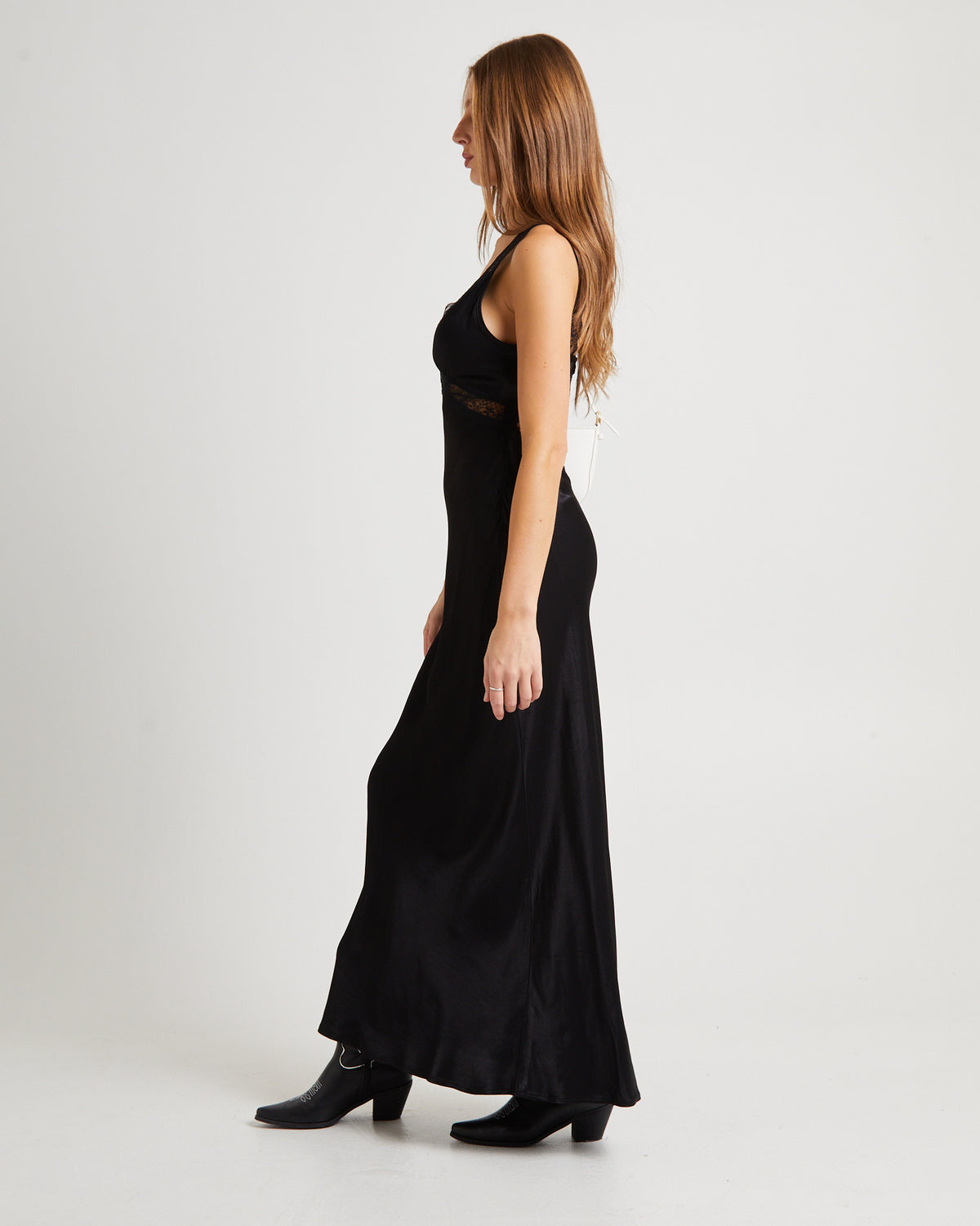 Everleigh Lace Midi Dress BLACK