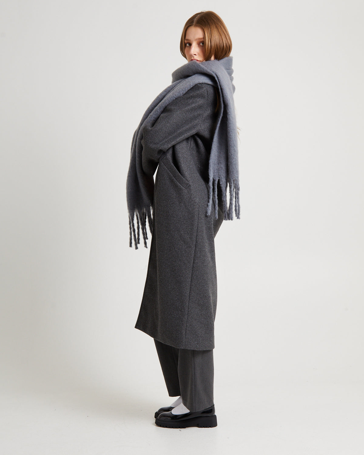 Penny Melton Coat GREY