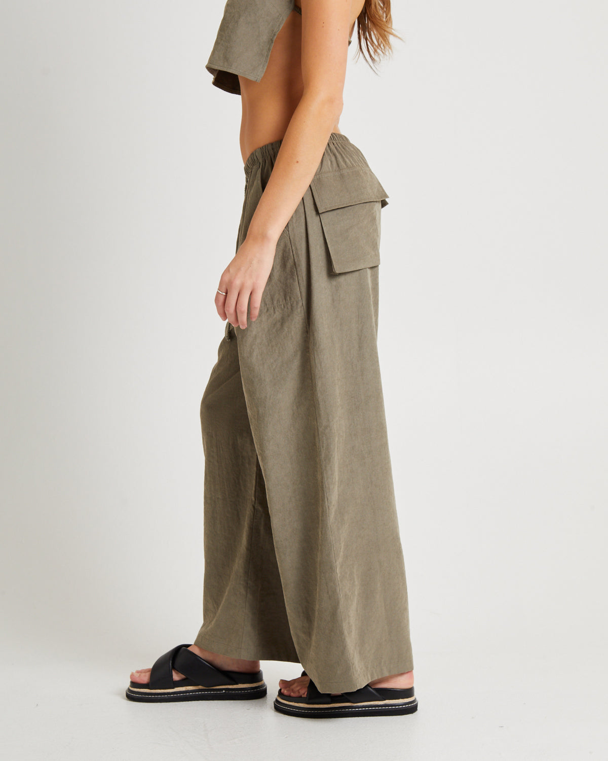 Sahara Soft Drape Coastal Pants TAUPE
