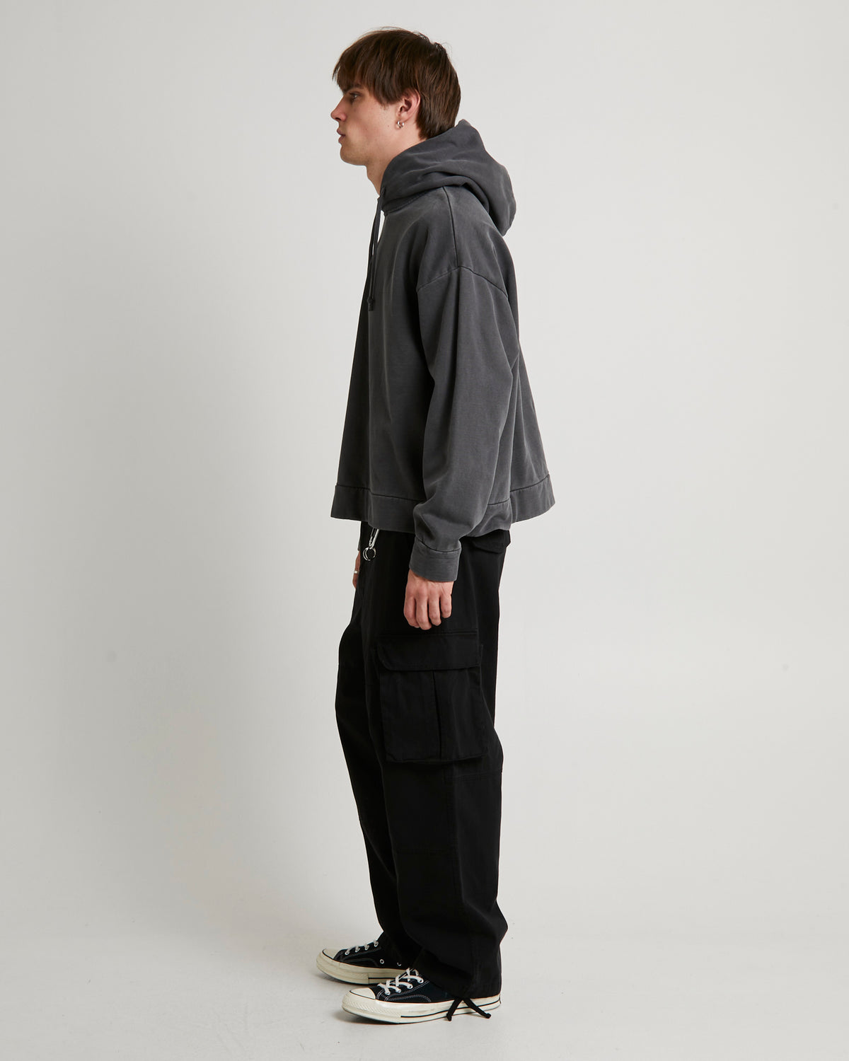 Slouch Hoodie BLACK