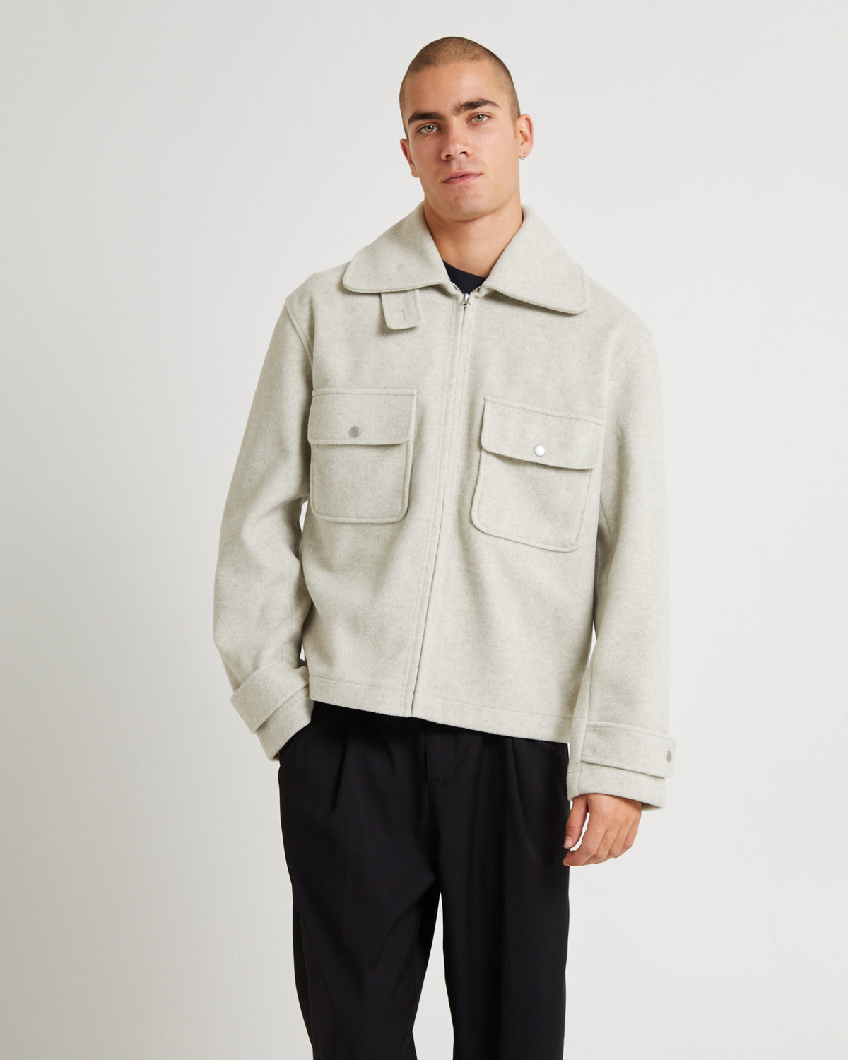 Glaze Textured Shacket BONE