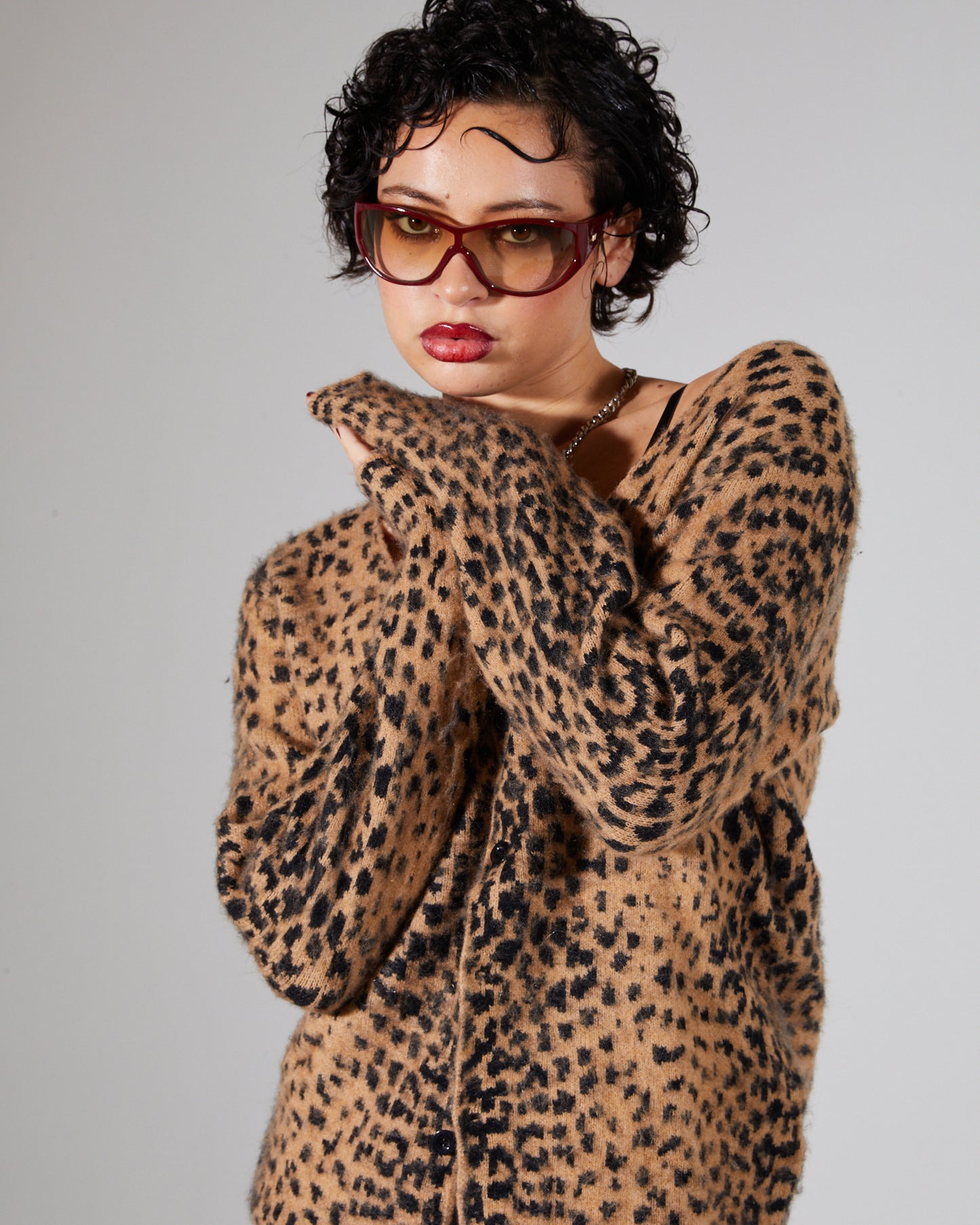 Leopard Chuck Cardigan