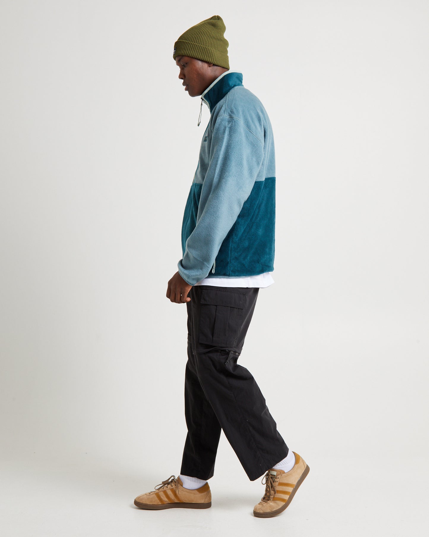 Back Bowl Full Zip Fleece Jacket Metal Night Wave