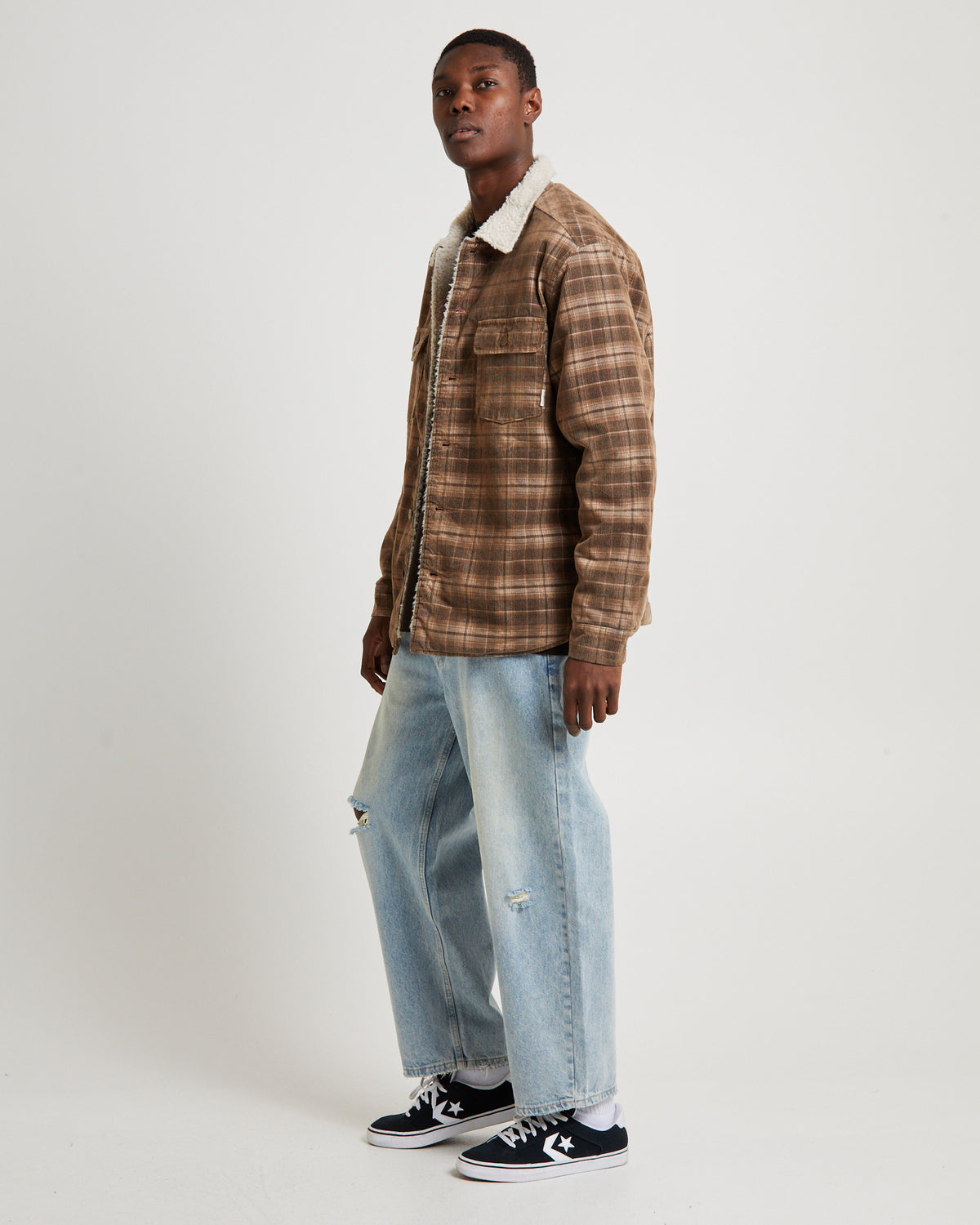 Bong On Check Jacket BROWN