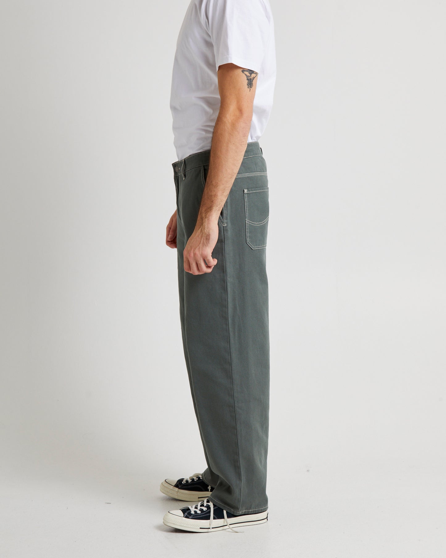 L-Five Relaxed Worker Pant Aircraft Green