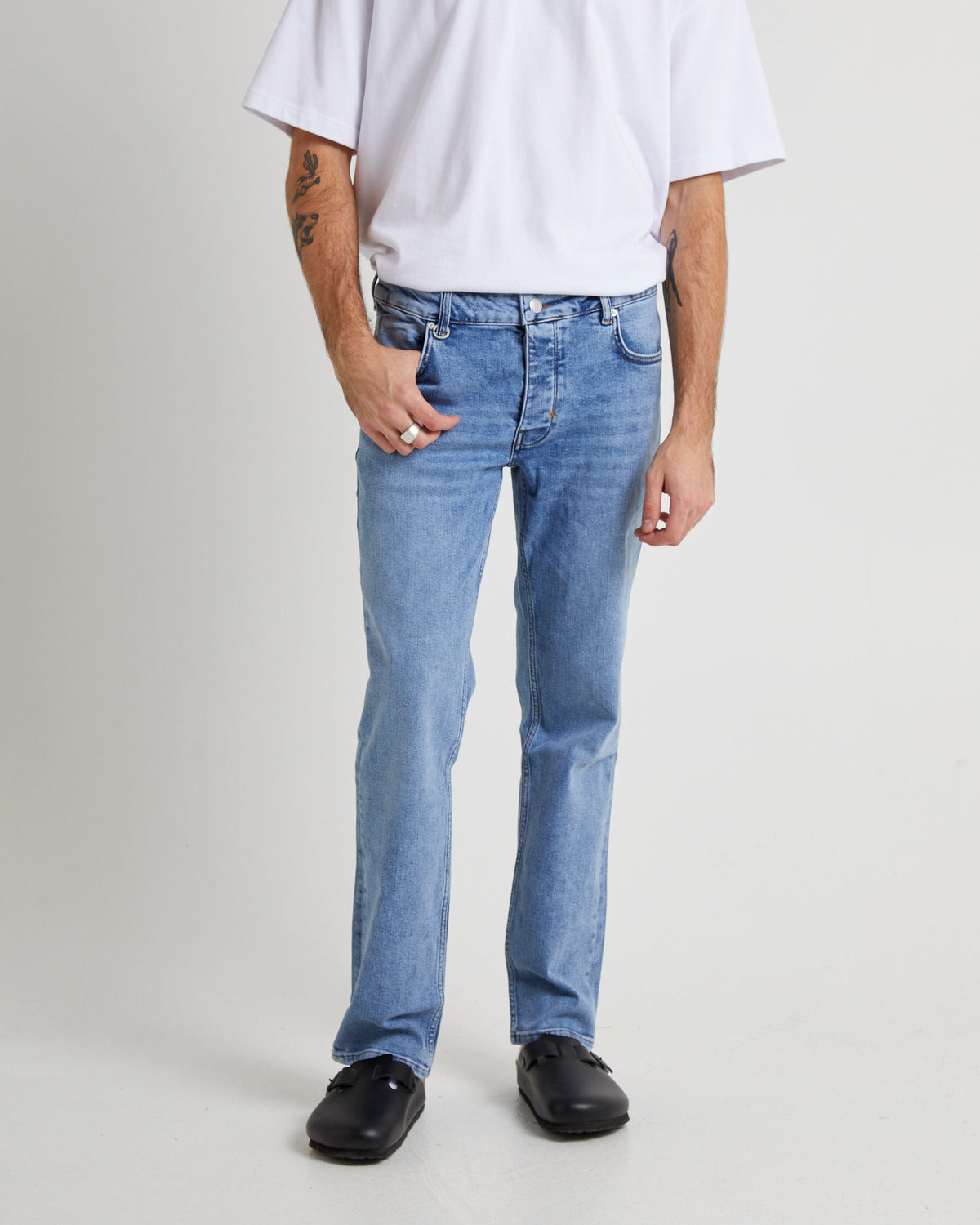 Lou Straight Denim Jeans Valentine MID INDIGO