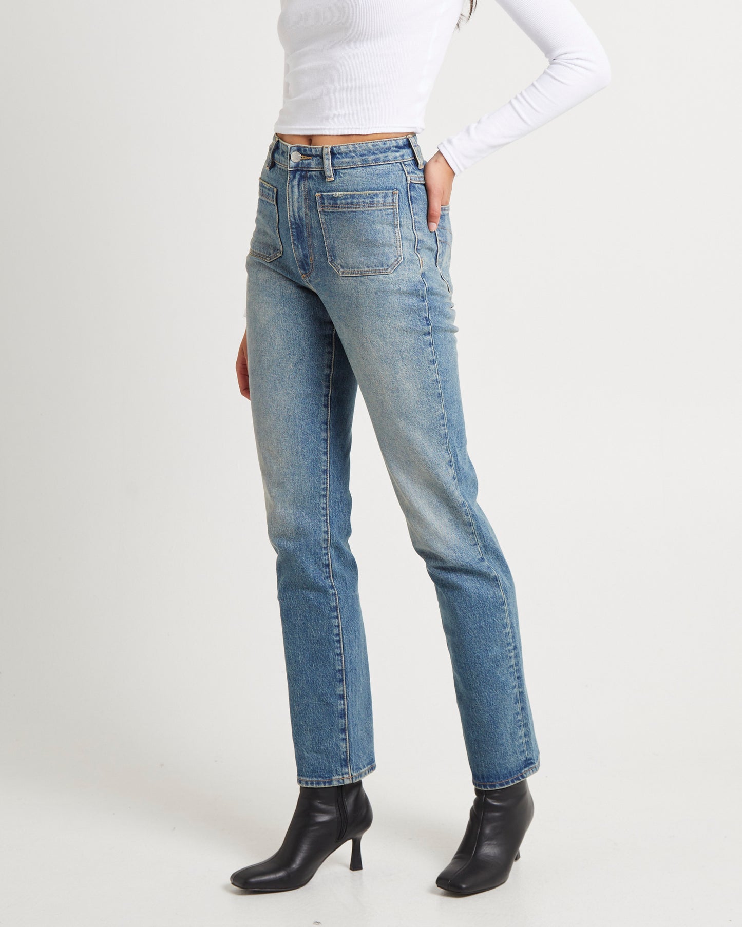 Original Straight Long Sailor Denim Jeans Organic Vintage
